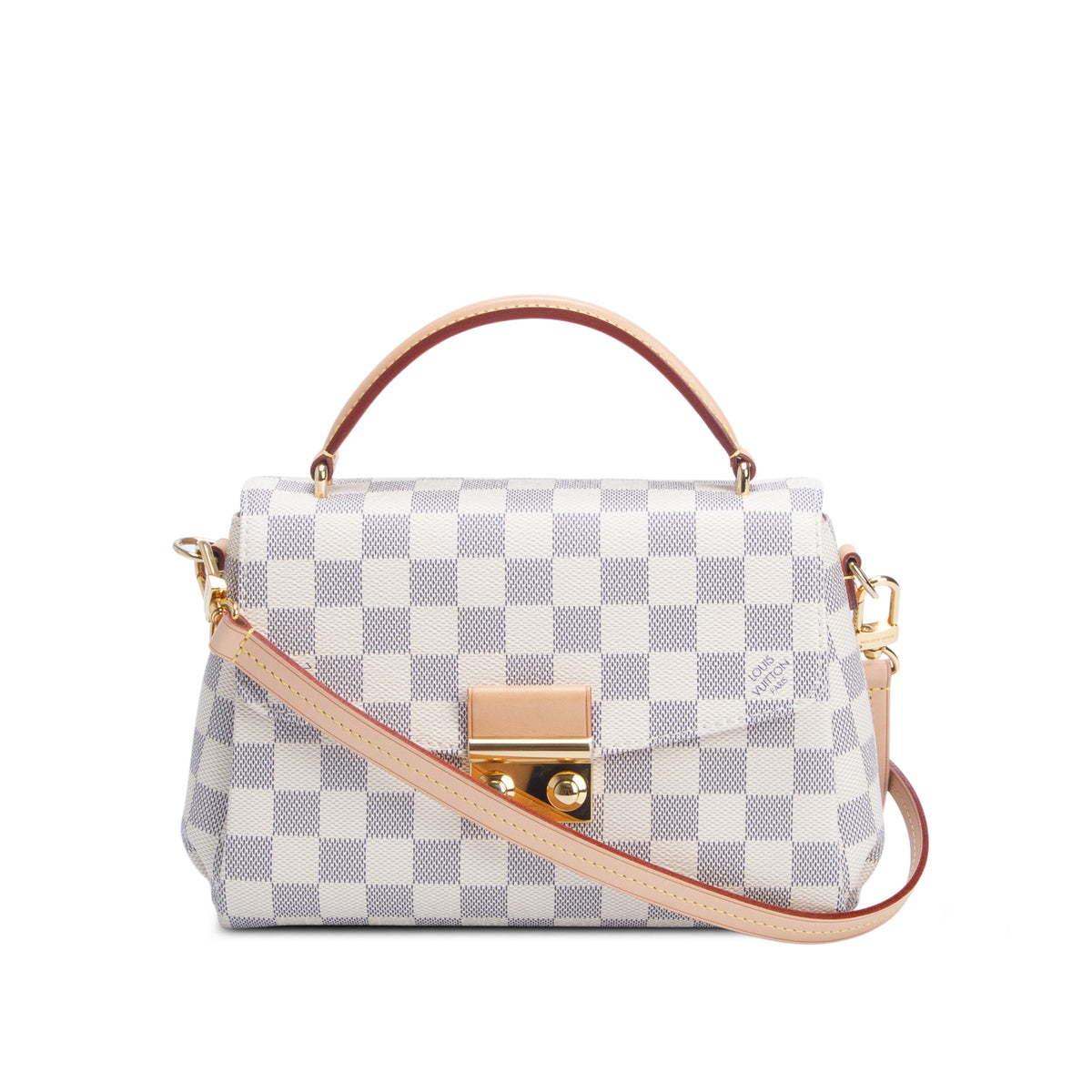 Louis Vuitton Damier Azur Croisette Bag w/ Strap