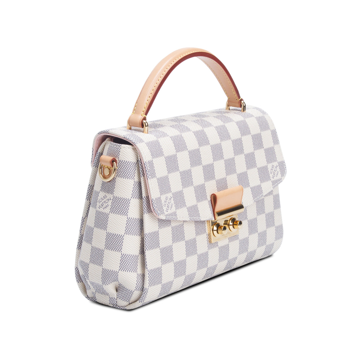 Louis Vuitton Damier Azur Croisette Bag w/ Strap