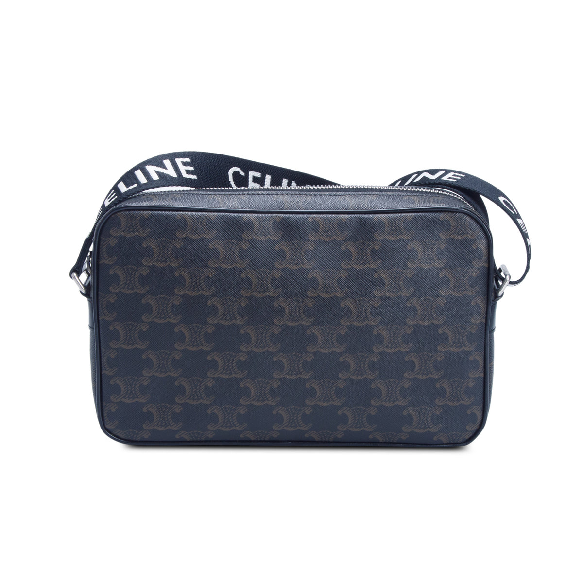 Celine 2024 Black Triomphe Messenger Bag
