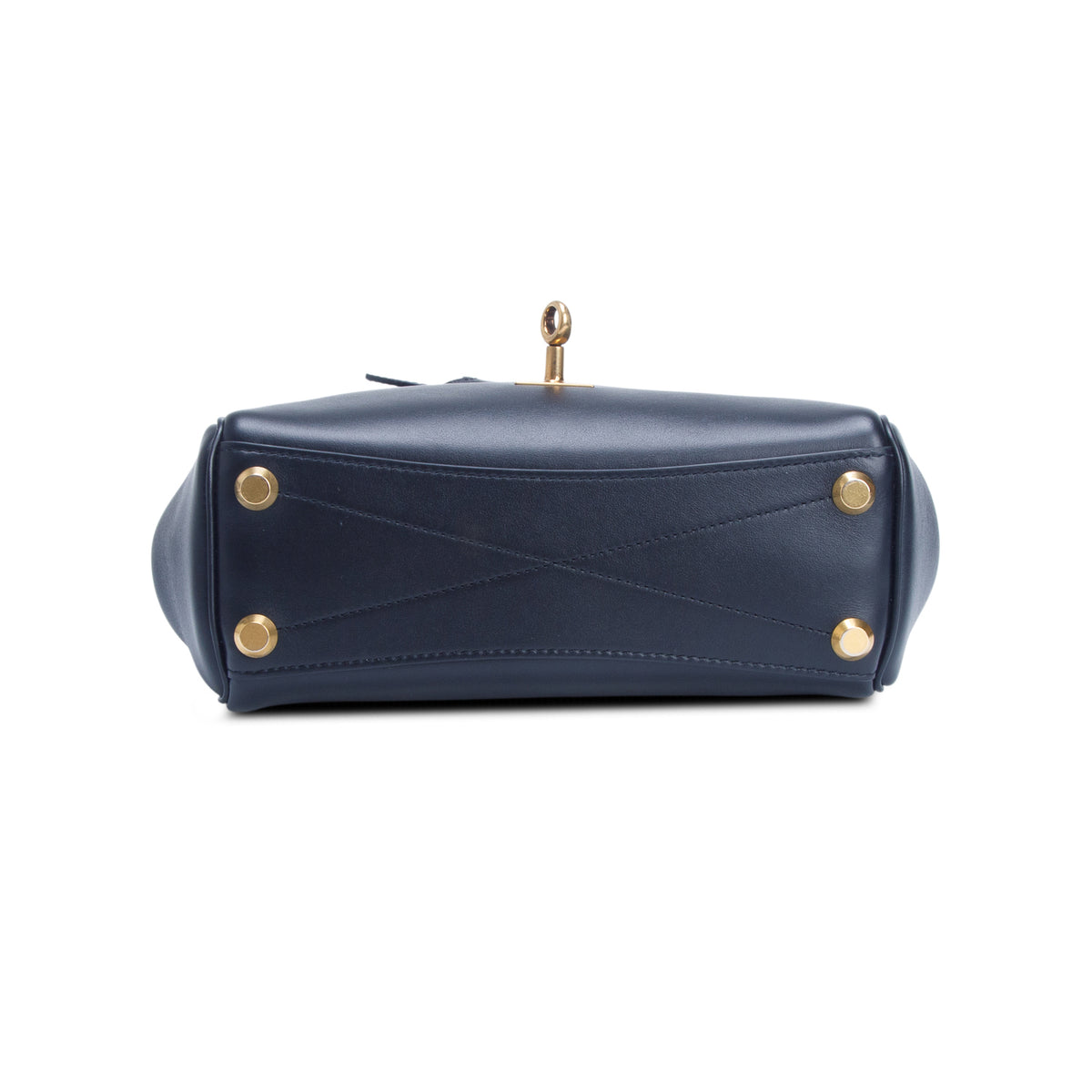 Balenciaga Black Lambskin Mini Bel Air Carry All Bag w/ Strap