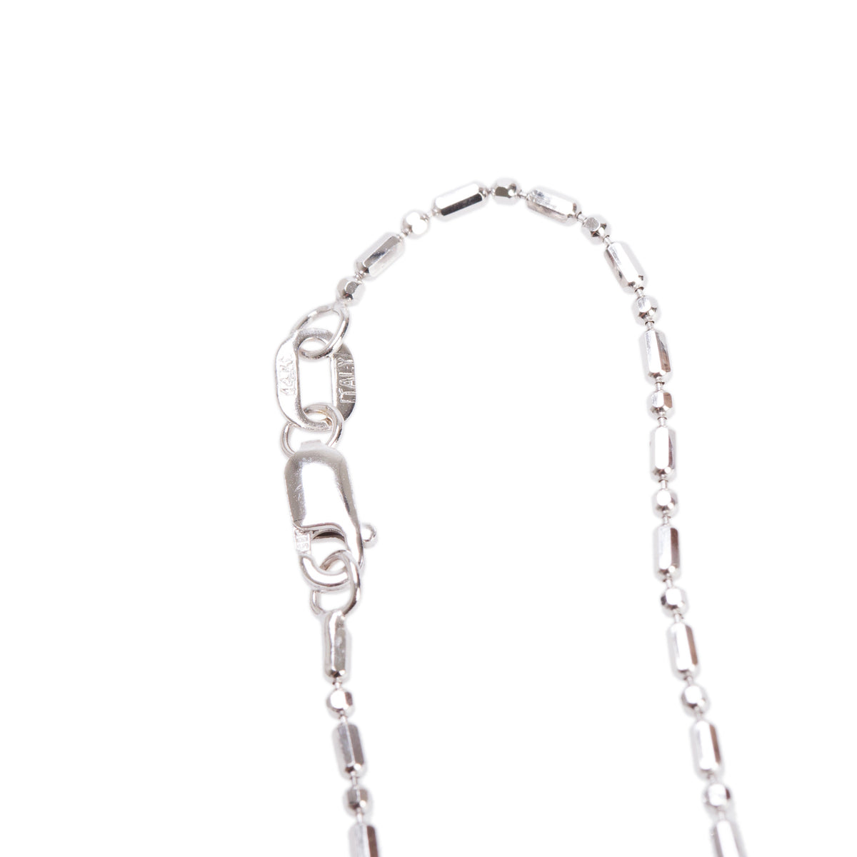 14k White Gold Cluster Diamond Pendant Necklace