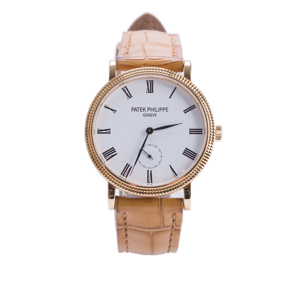 Patek Philippe 18k Yellow Gold Calatrava 31 MM Manual Watch White Dial 7119J-010 w/ Box & Papers