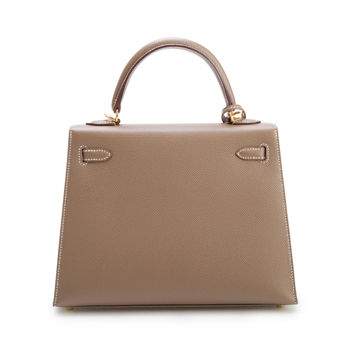 Hermes 2021 Etoupe Veau Epsom Kelly II Sellier 25 w/ Strap