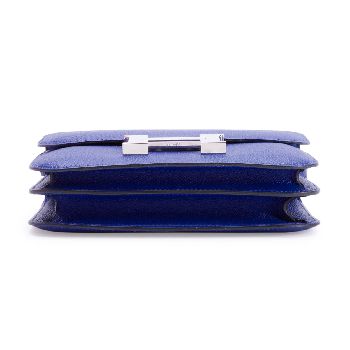 Hermes Bleu Electrique Epsom Leather Mini Constance III 18 w/ Box & Receipt