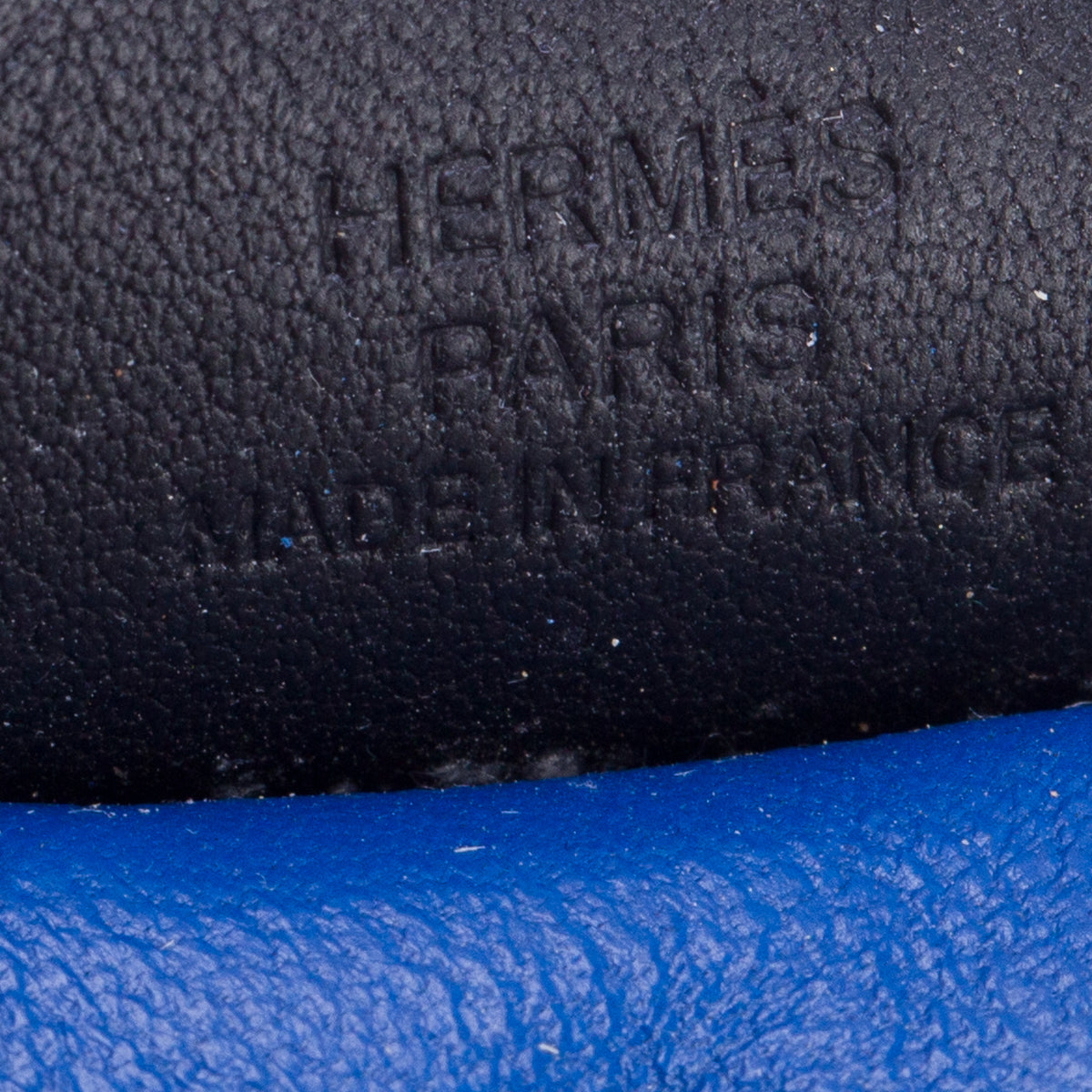 Hermes 2022 Bleu France/Noir/Craie Lambskin Grigri Rodeo Pegase Horse Bag Charm PM