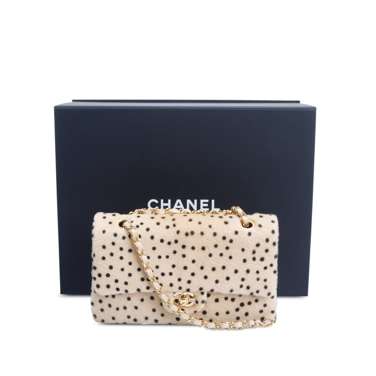 Chanel 2026 Pony Hair Cheetah Printed Creative Fabrics Flap w/ Box