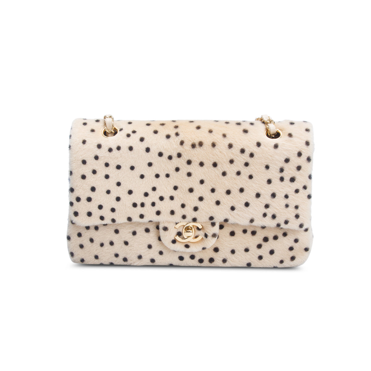 Chanel 2026 Pony Hair Cheetah Printed Creative Fabrics Flap w/ Box