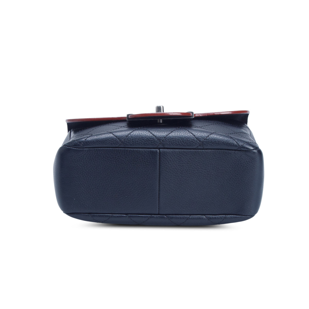 Chanel Black Grained Calfskin Archi Chic Flap