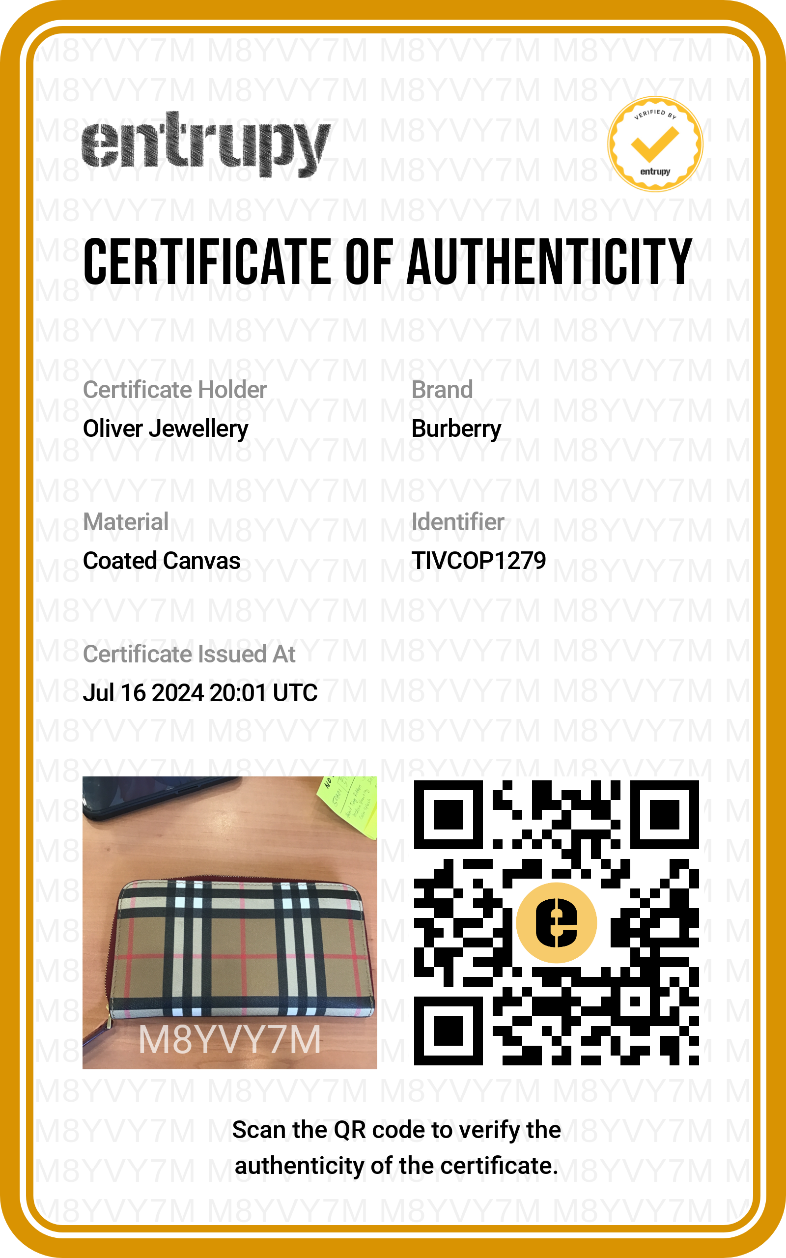 Burberry Nova Check Red Leather Trim Continental Zip Wallet