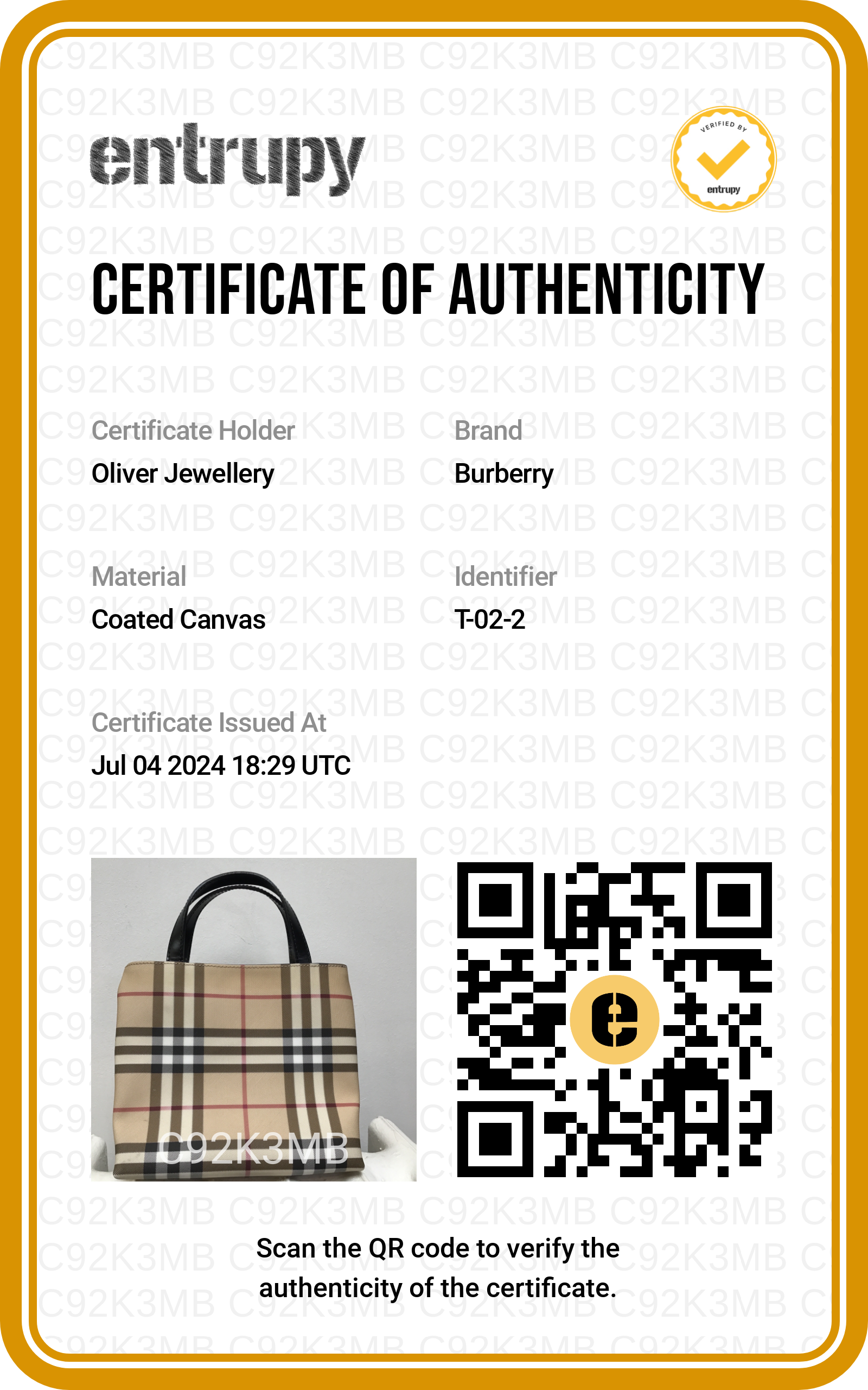 Burberry Nova Check Small Tote