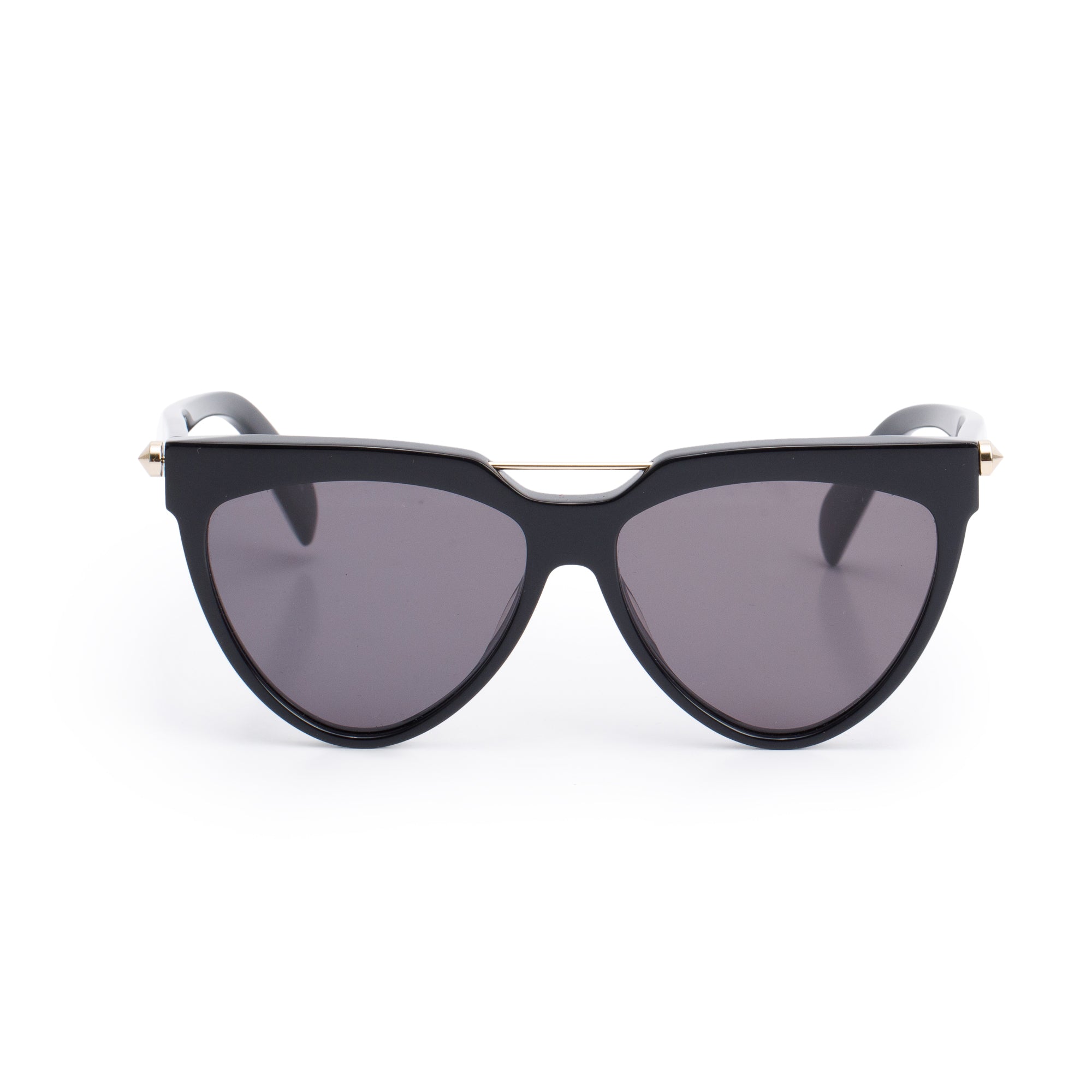 Alexander McQueen AM0087S Black Acetate Aviator Gradient Sunglasses