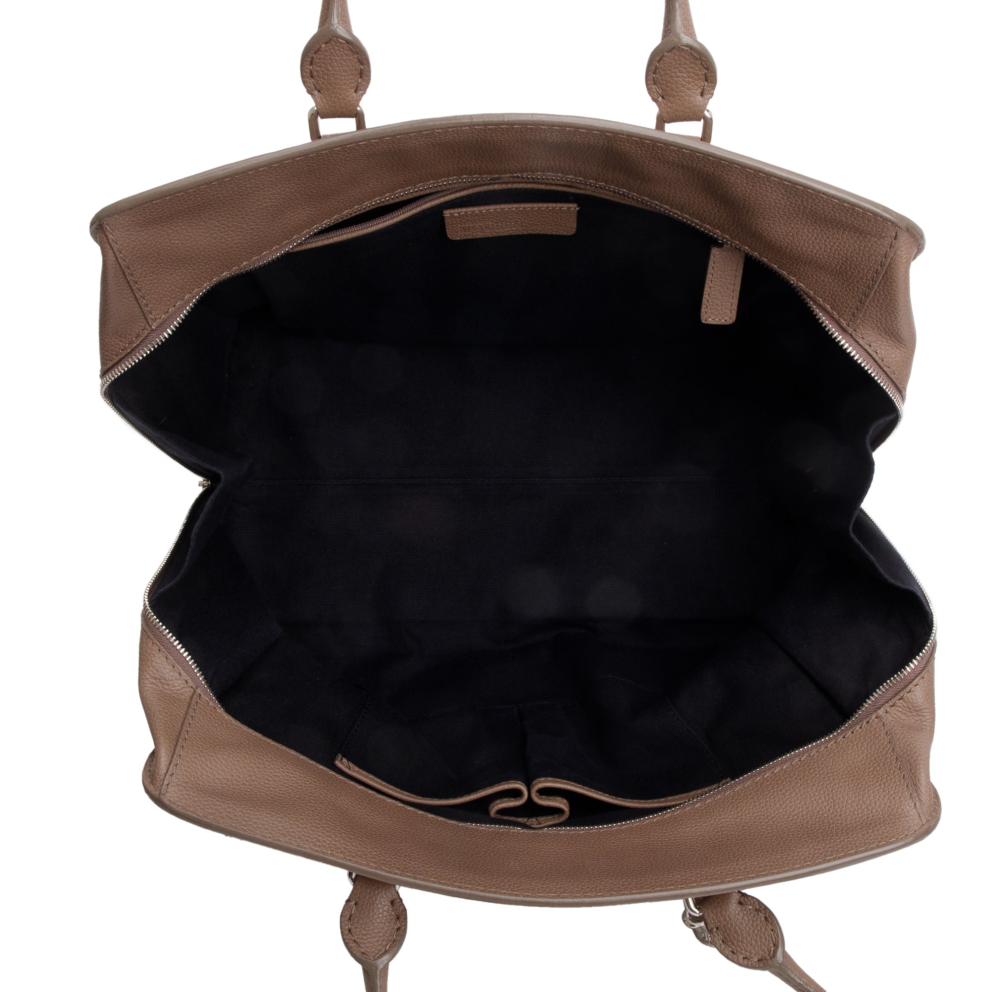 Alexander McQueen Beige Leather Skull Top Handle Tote