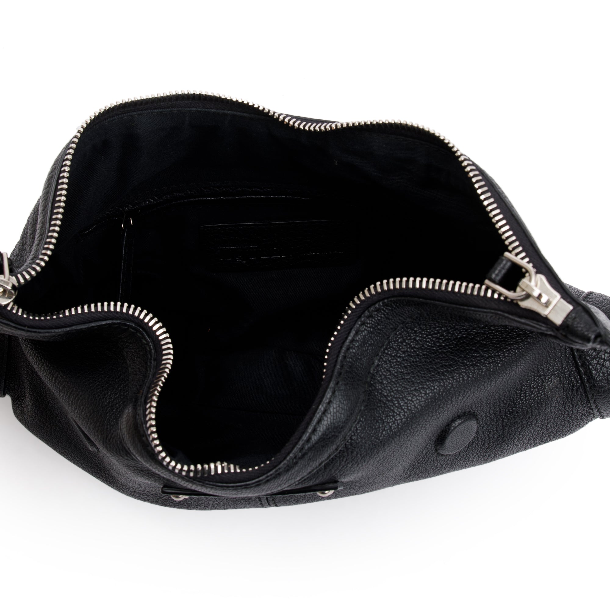 Alexander McQueen Black Calfkskin Leather De Manta Clutch