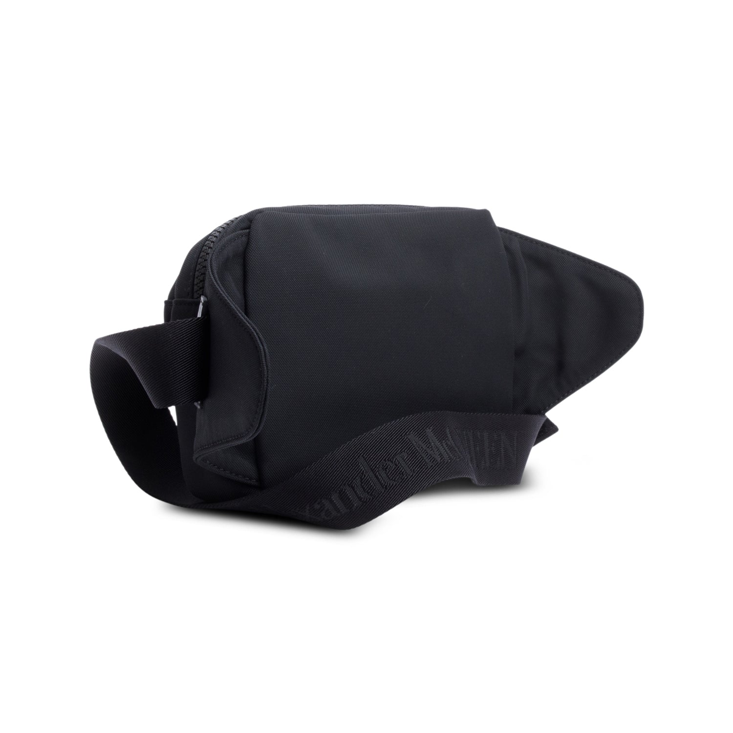 Alexander McQueen Black Nylon Logo Belt Bag