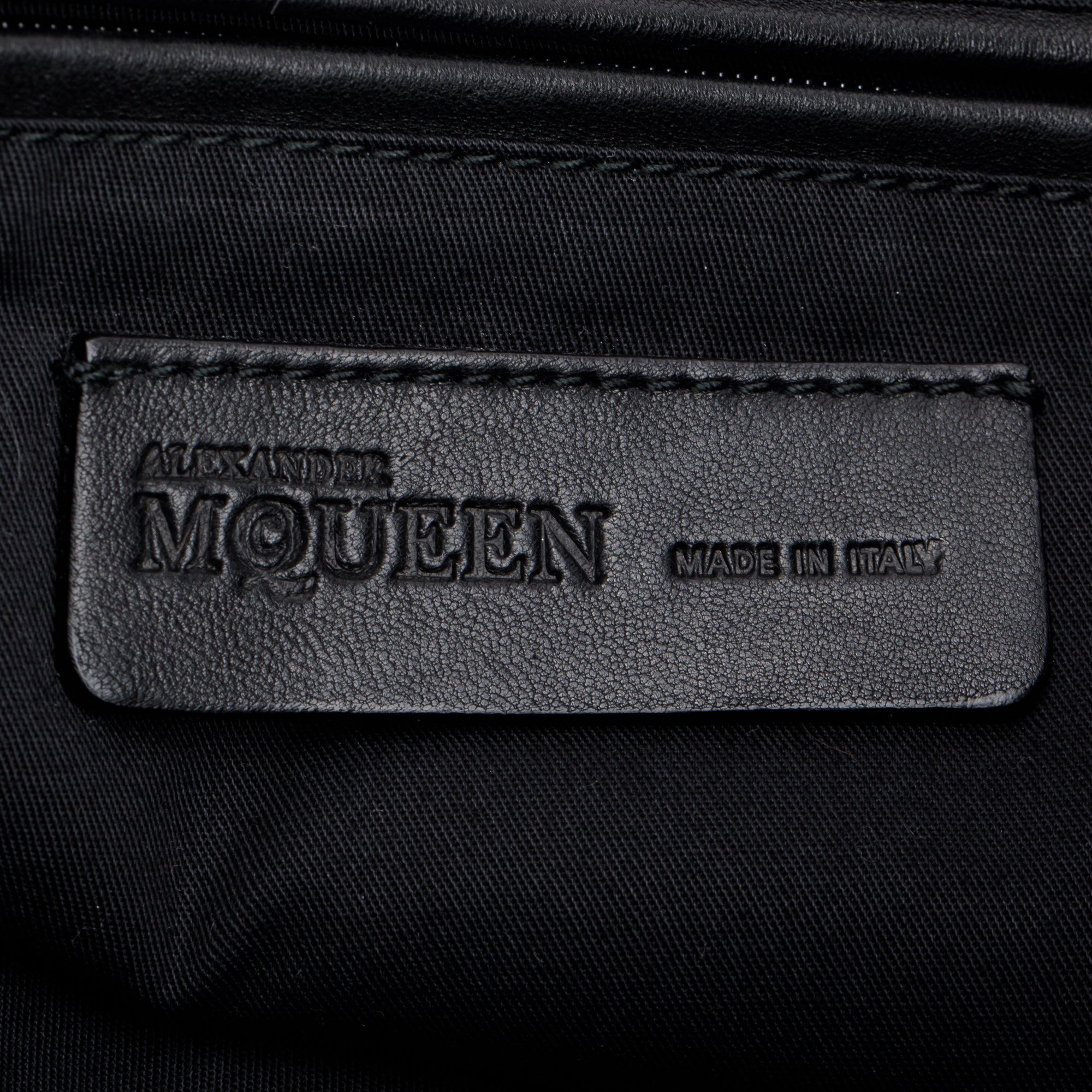 Alexander McQueen White Black Canvas Skull Tote