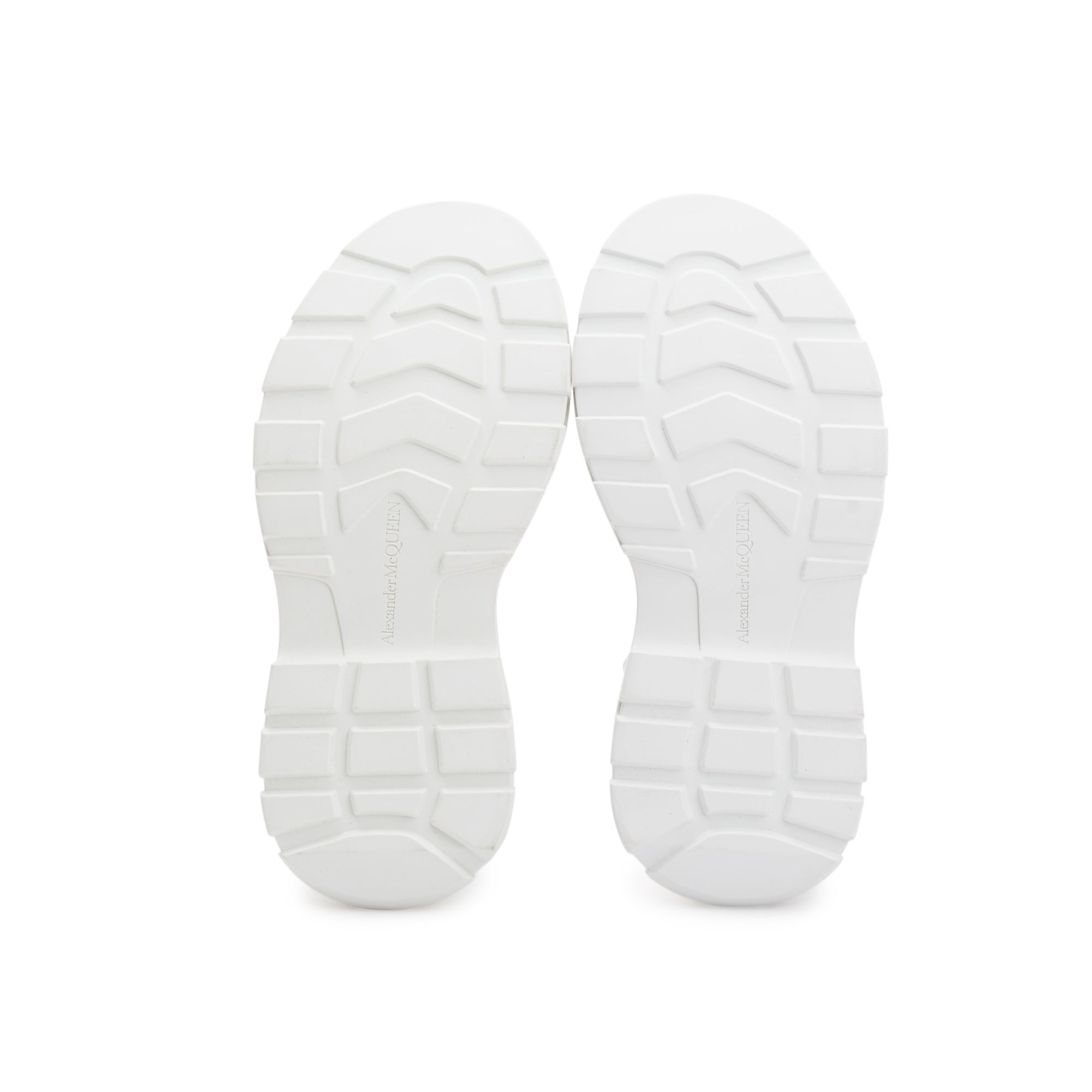 Alexander McQueen White Canvas Tread Slick Boots, Size 36 w/ Box