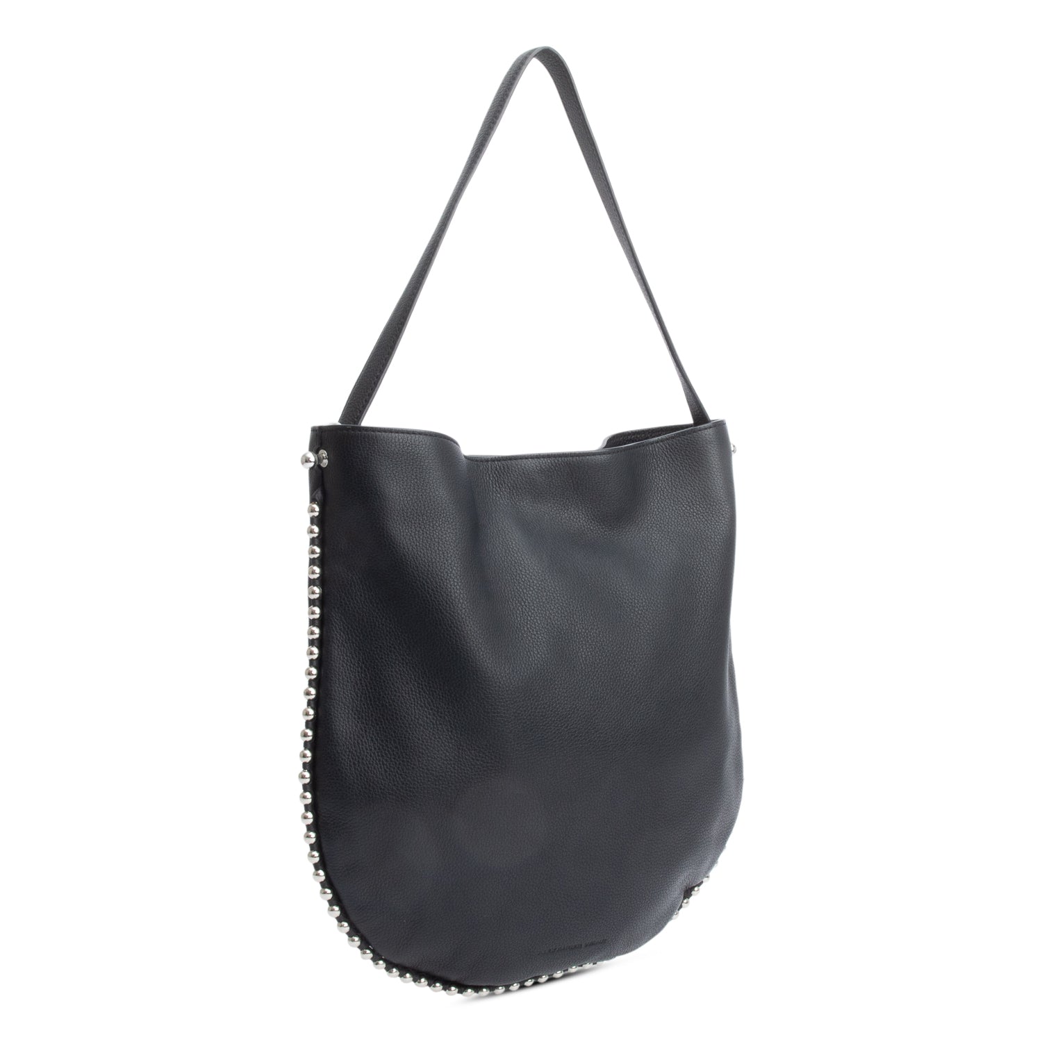 Alexander Wang Black Calfskin Leather Roxy Shoulder Bag w/ Pouch