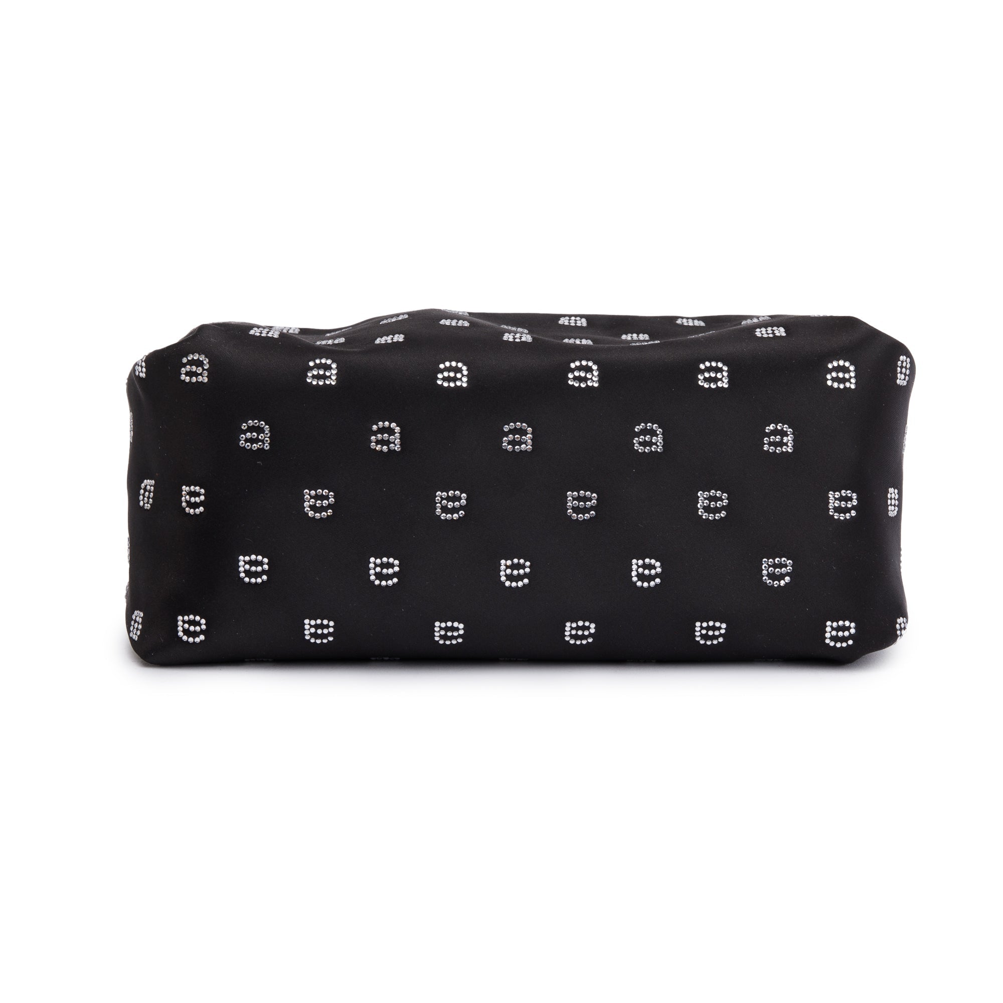 Alexander Wang Black Satin Crystal Scrunchie Mini Bag w/ Box