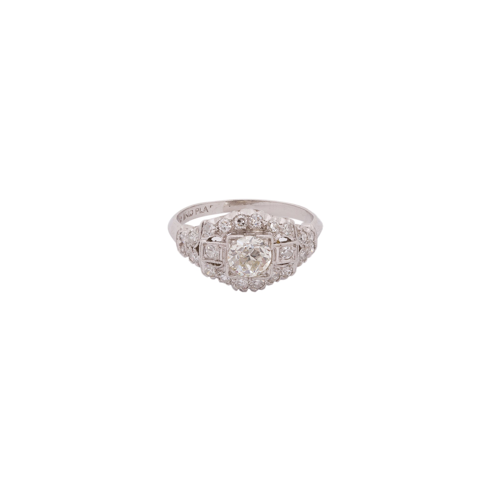 Antique Platinum Diamond Engagement Ring