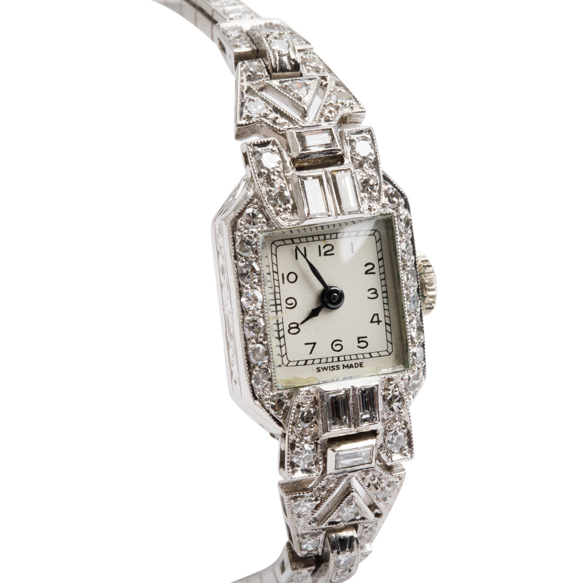 Antique Platinum & Diamond Watch