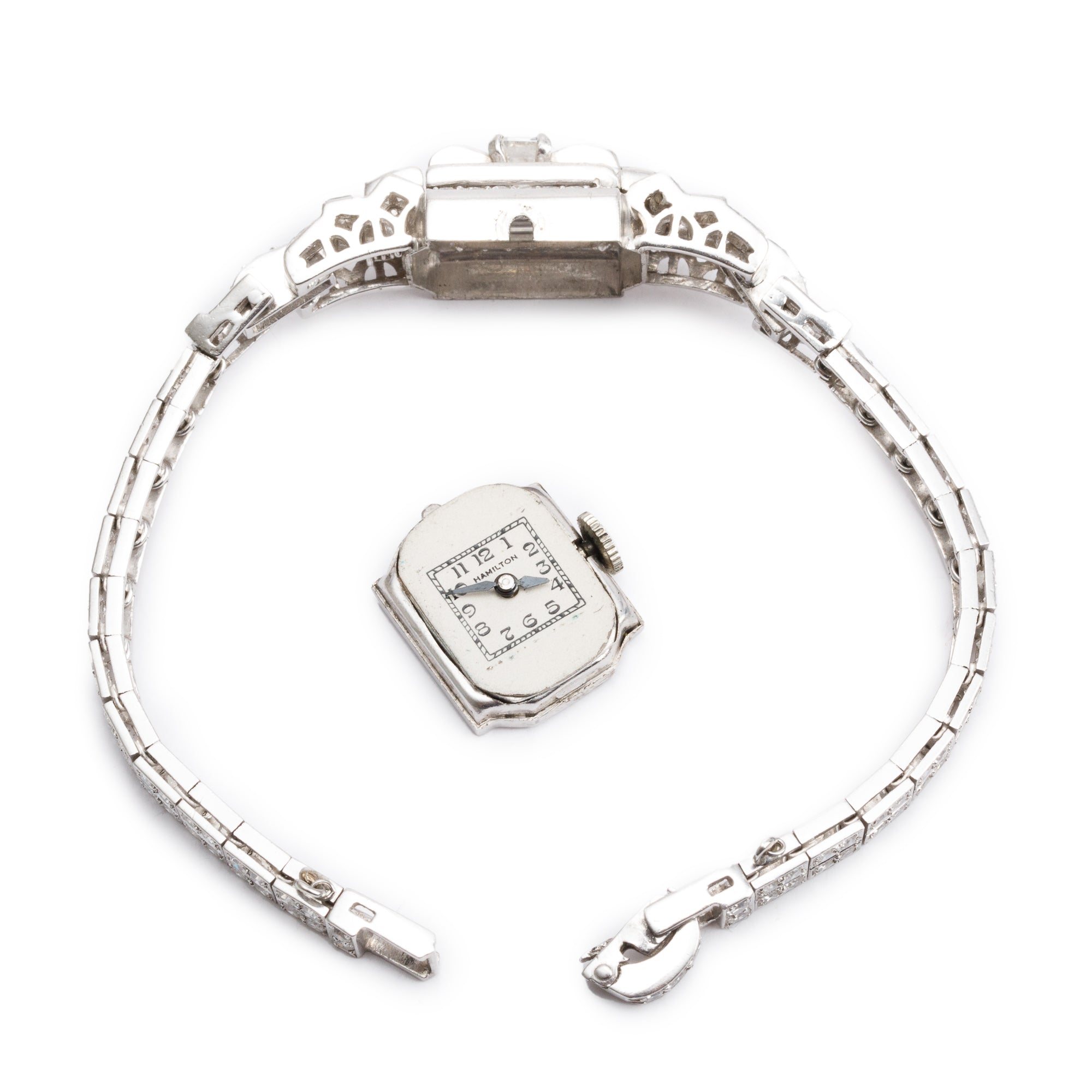 Antique Platinum & Diamond Watch