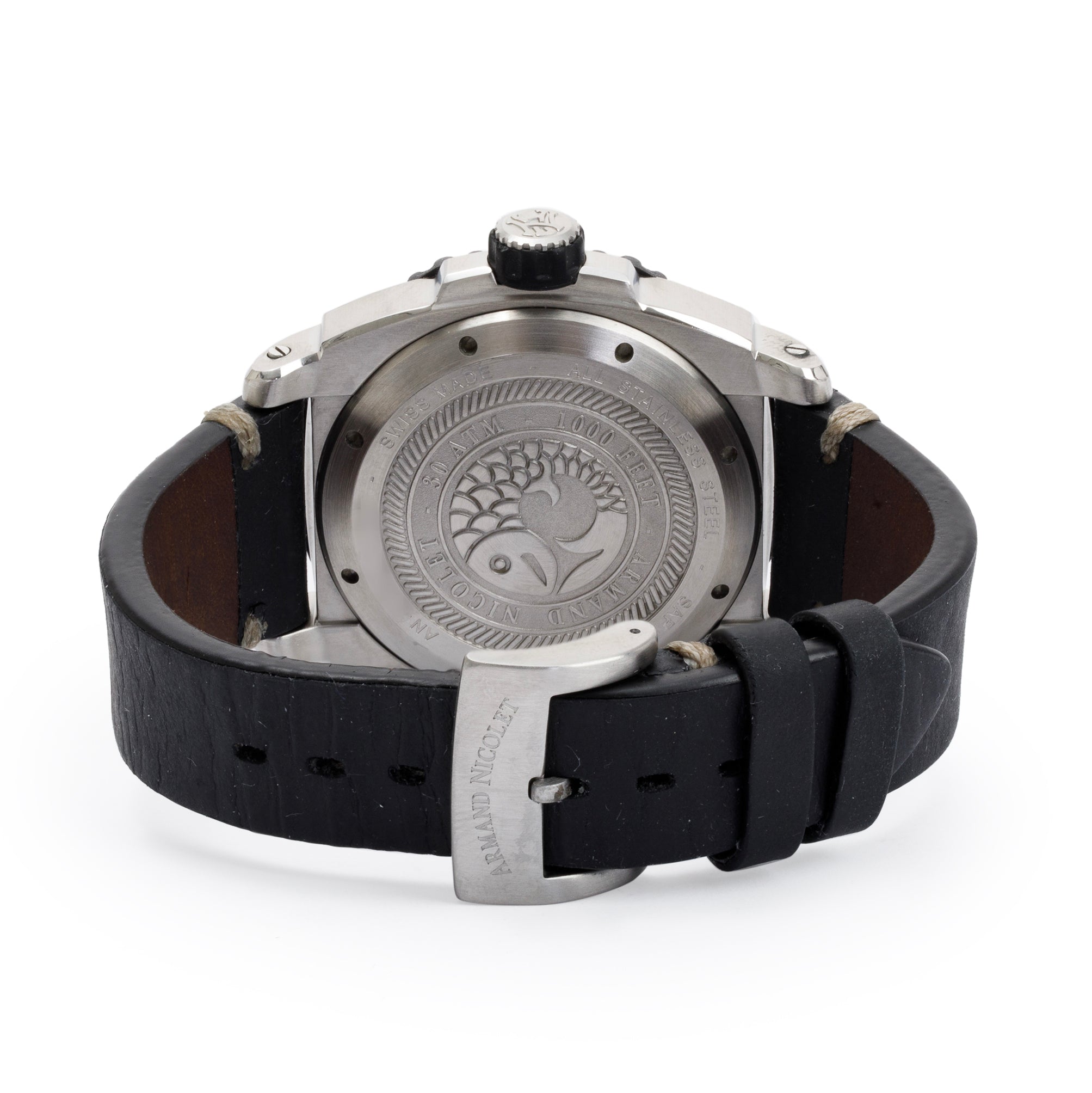 Armand Nicolet Stainless Steel S05-3 44MM Automatic Watch w/ Box & Papers