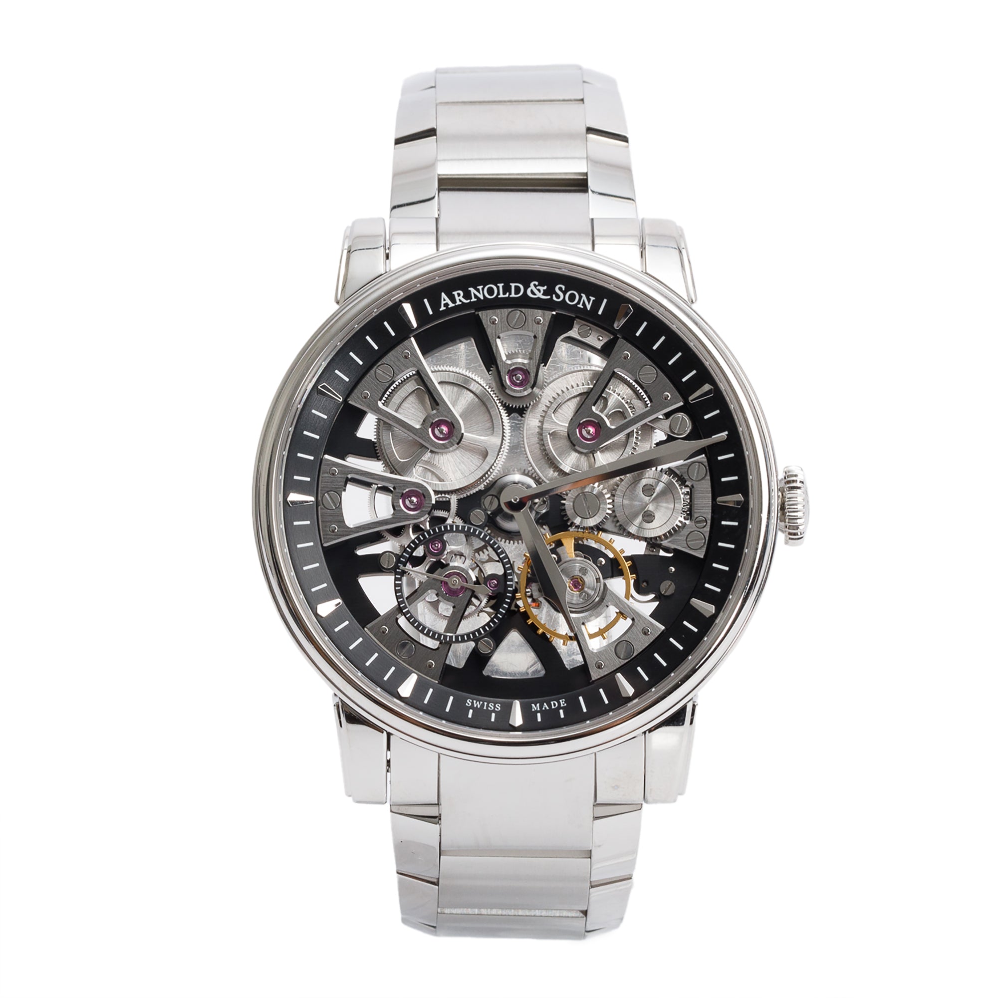 Arnold & Son Stainless Steel Nebula 41 MM Manual Watch