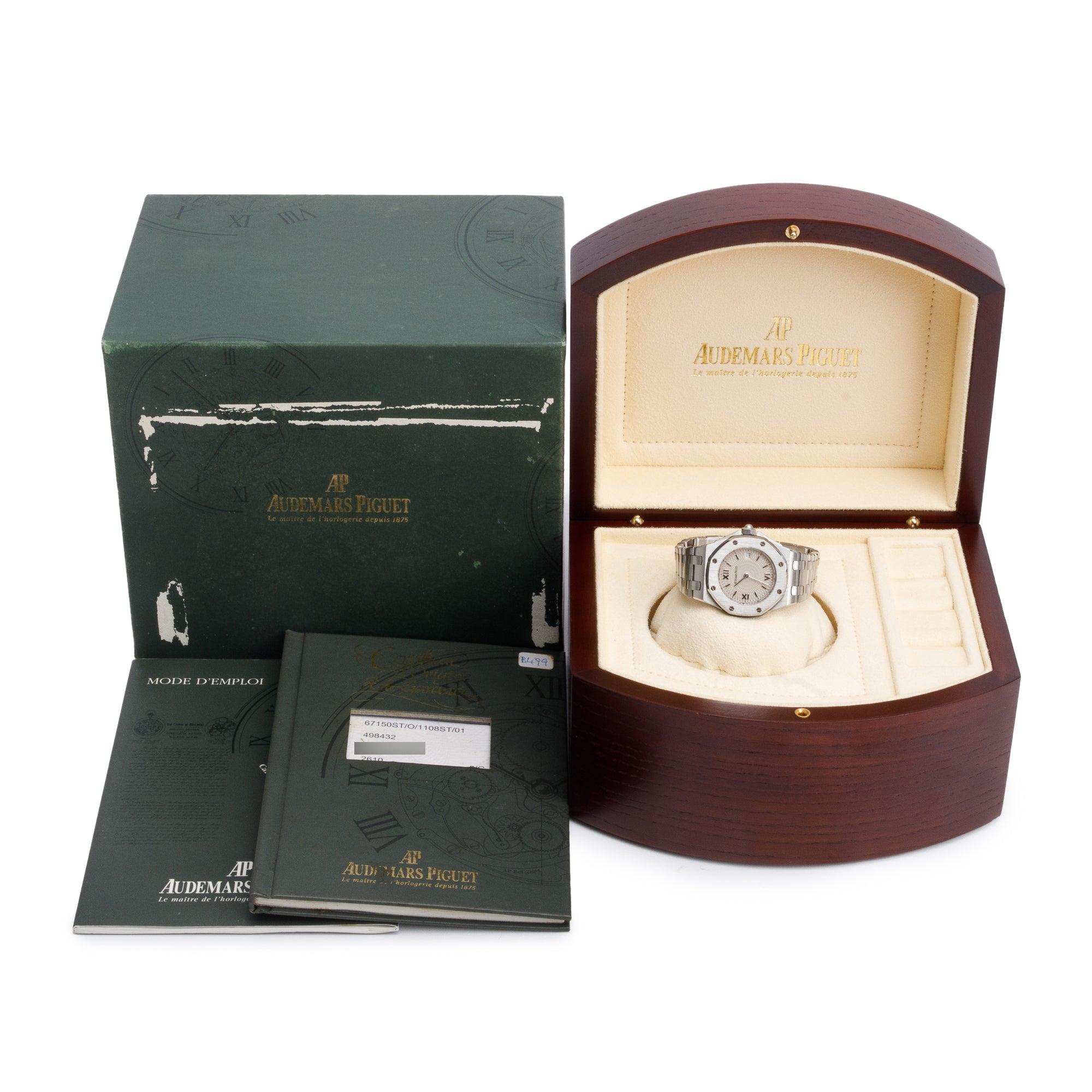 Audemars Piguet Stainless Steel Royal Oak 27 MM Quartz Watch 67150ST w/ Box & Papers