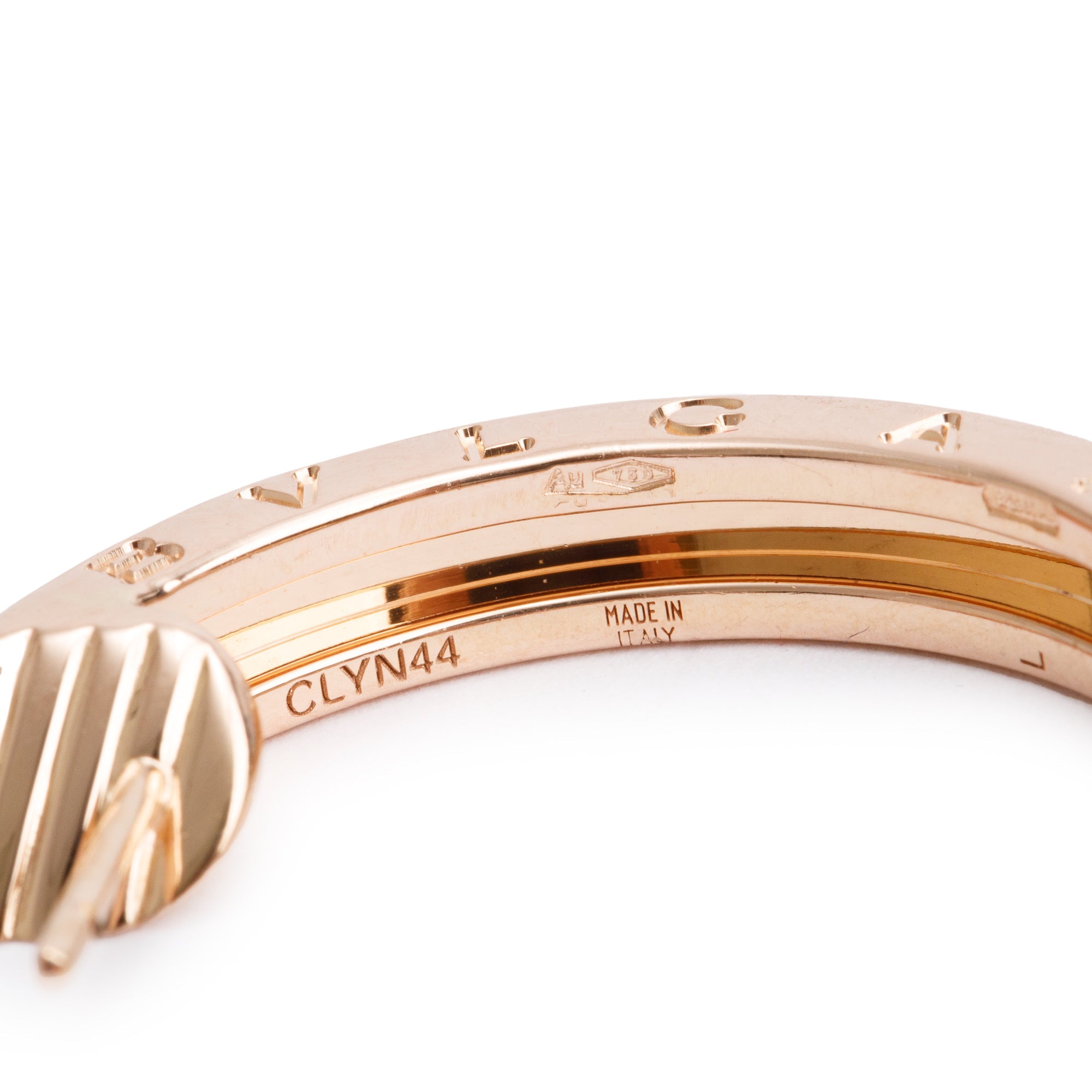 BVLGARI 18k Rose Gold B.Zero1 Hoop Earrings