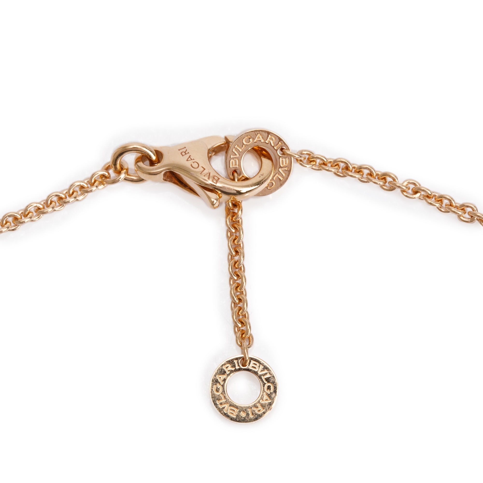 BVLGARI 18k Rose Gold Diva's Dream Diamond Flower Pendant Necklace