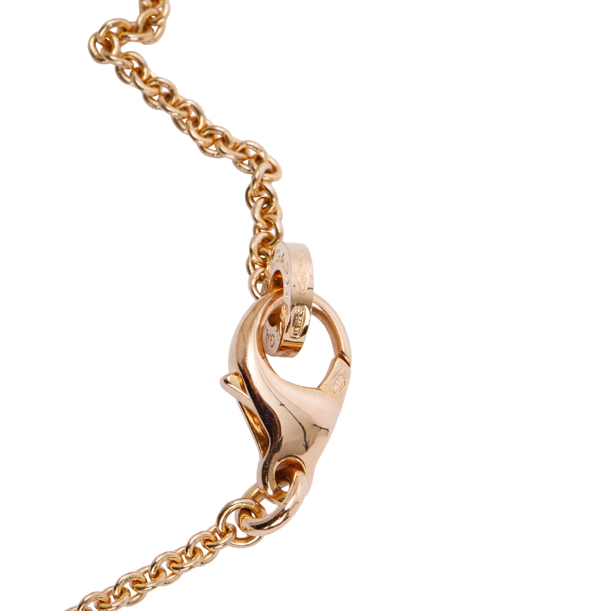 BVLGARI 18k Rose & White Gold B.Zero1 Pendant Necklace w/ Box