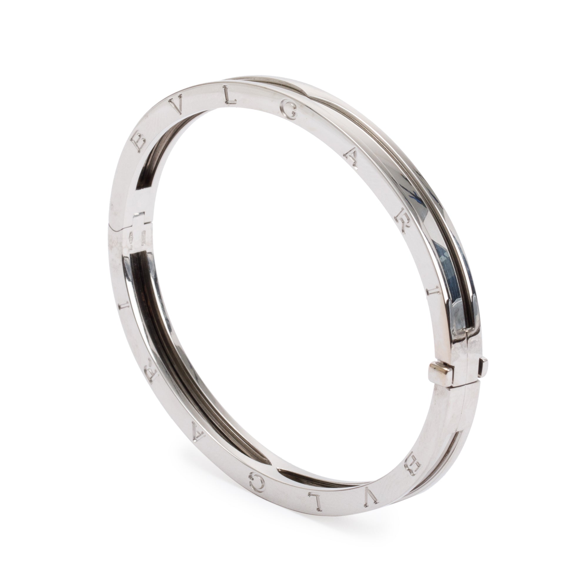 BVLGARI 18k White Gold B.Zero1 Bracelet w/ Box
