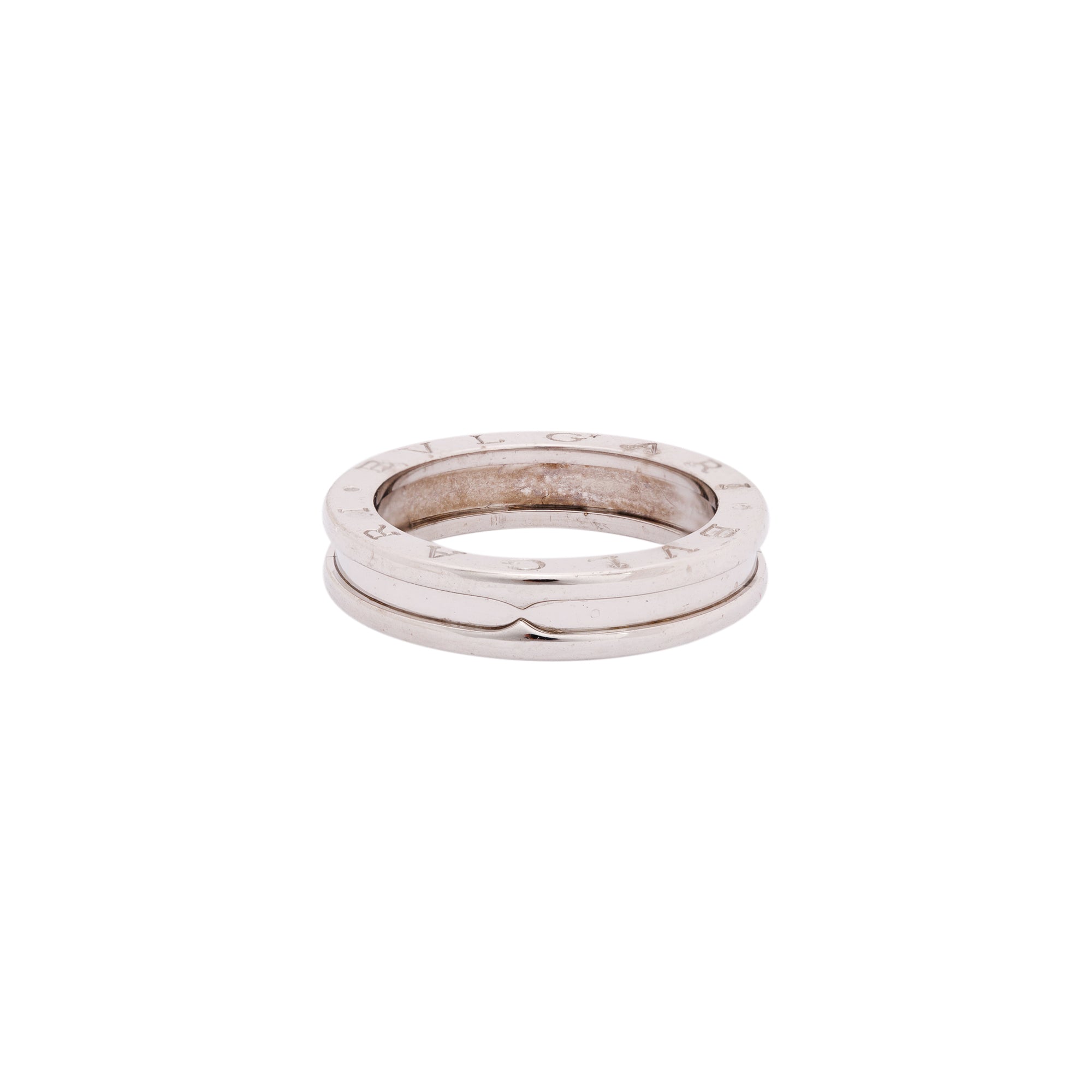 BVLGARI 18k White Gold B.Zero1 One-Band Ring