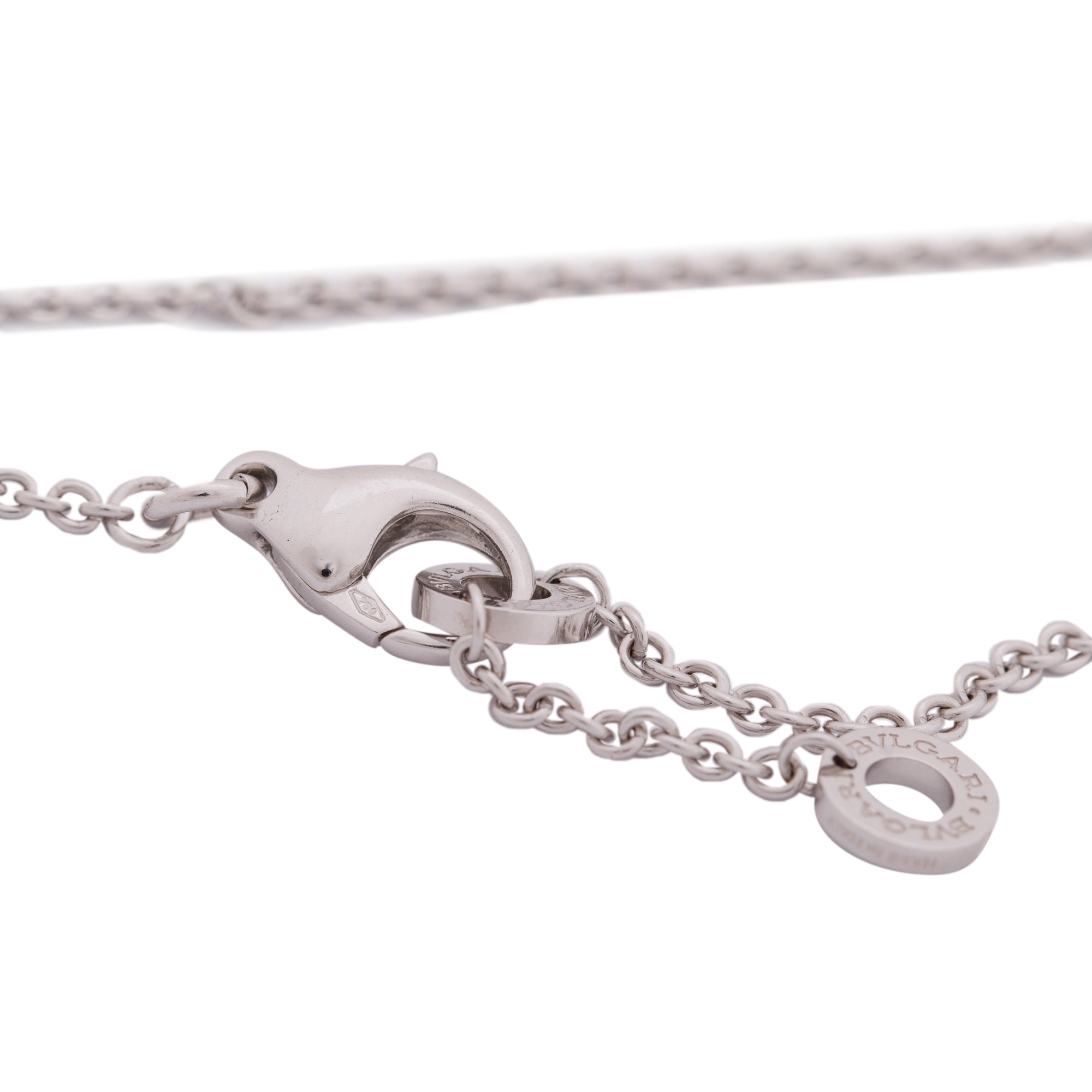 BVLGARI 18k White Gold Diamond B.Zero1 Bracelet w/ Certificate