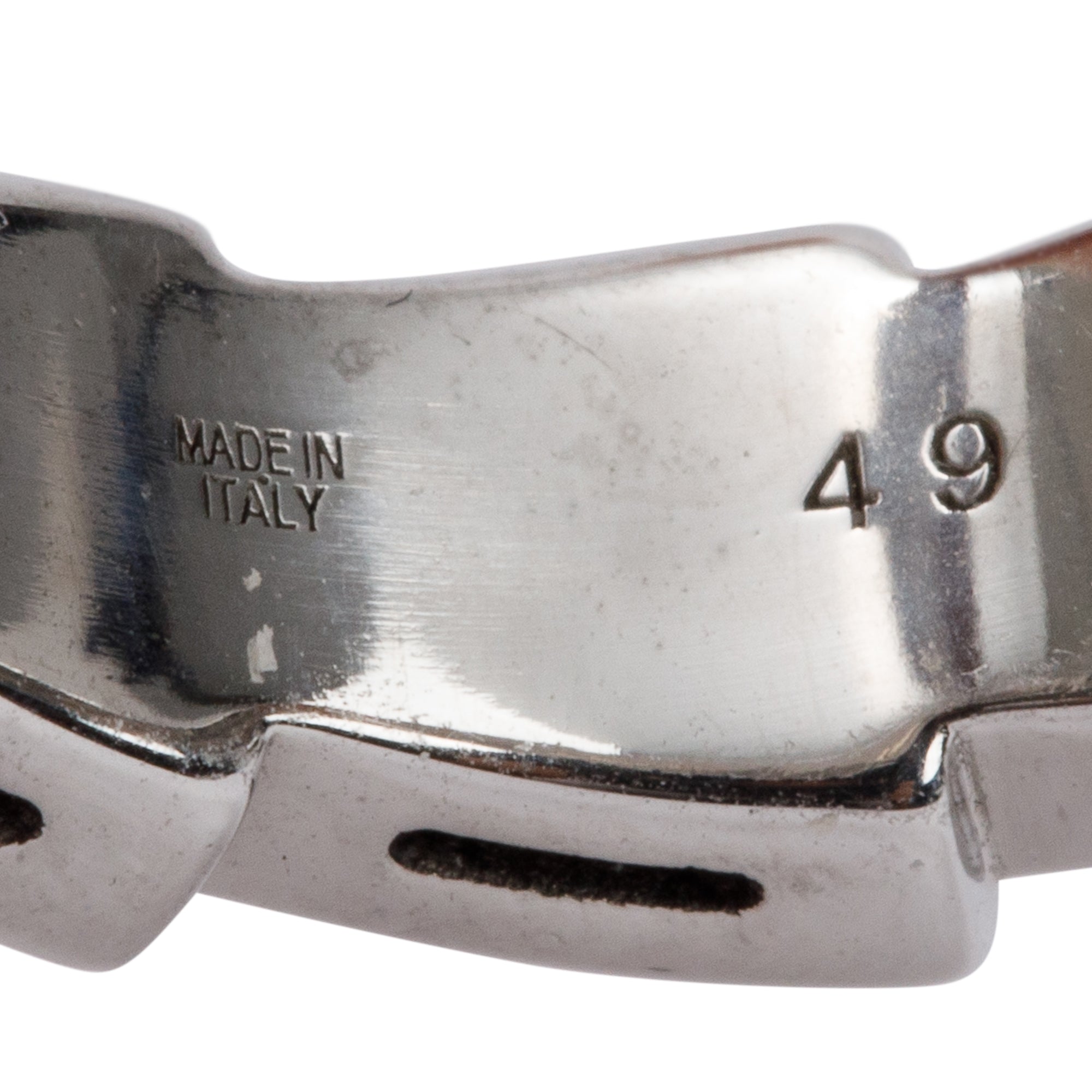 BVLGARI 18k White Gold Pave Diamond Serpenti Viper Ring, Size 49 4.75 w/ Box & Certificate