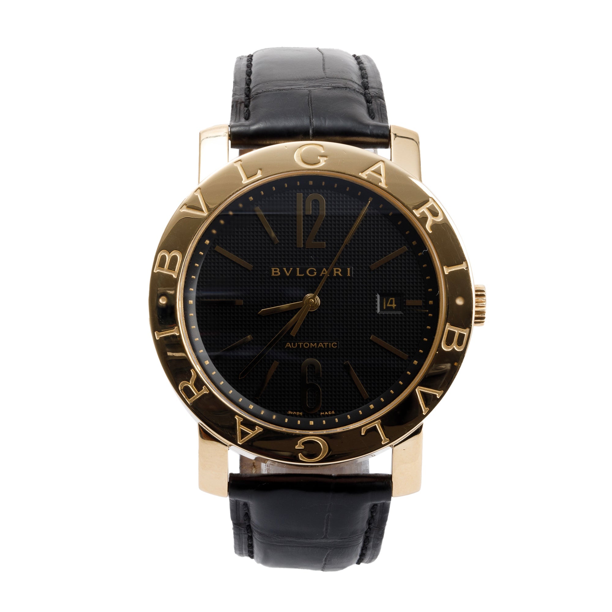 BVLGARI 18k Yellow Gold 42 MM Automatic Watch