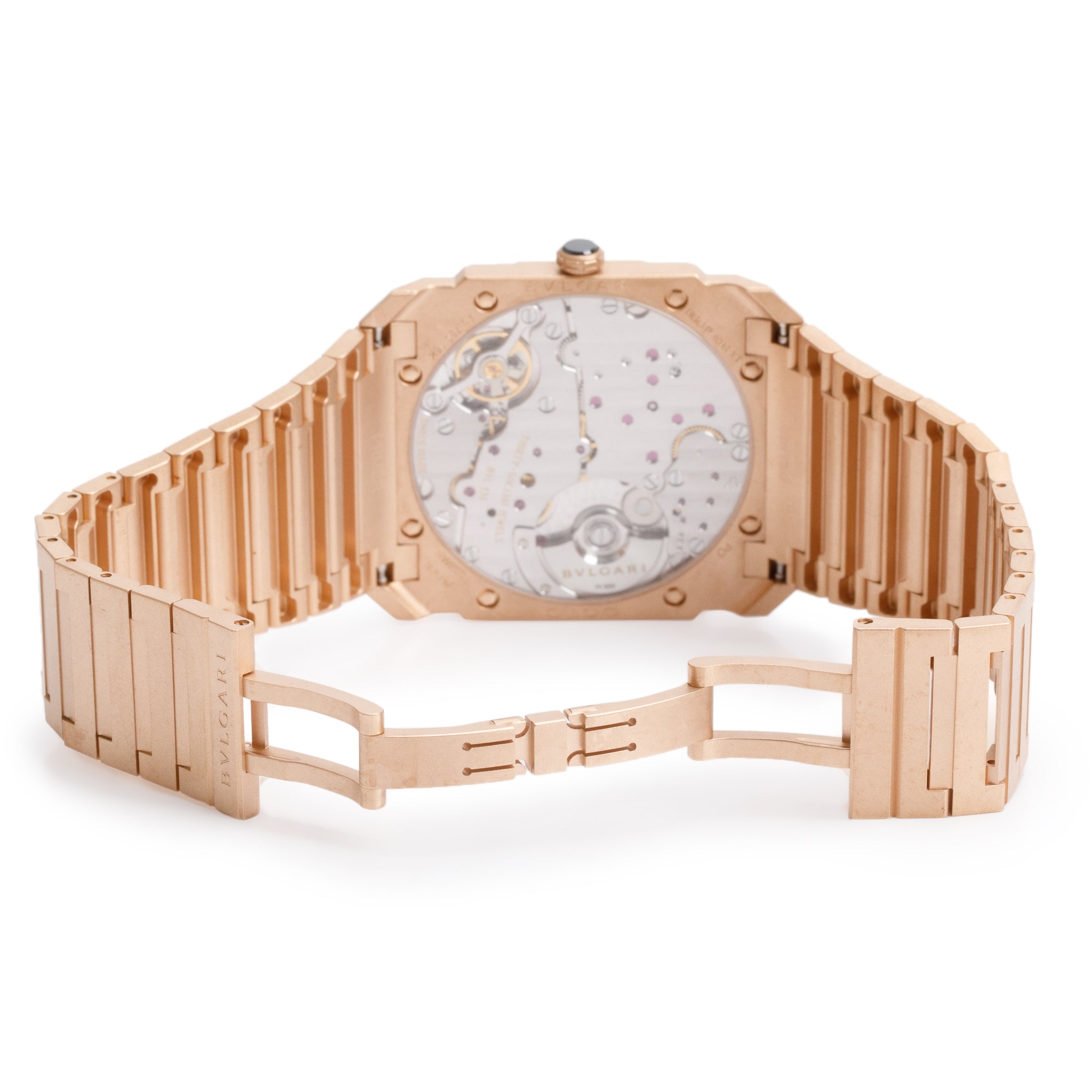 BVLGARI 2022 18k Rose Gold Octo Finissimo 40 MM Automatic Watch w/ Certificate