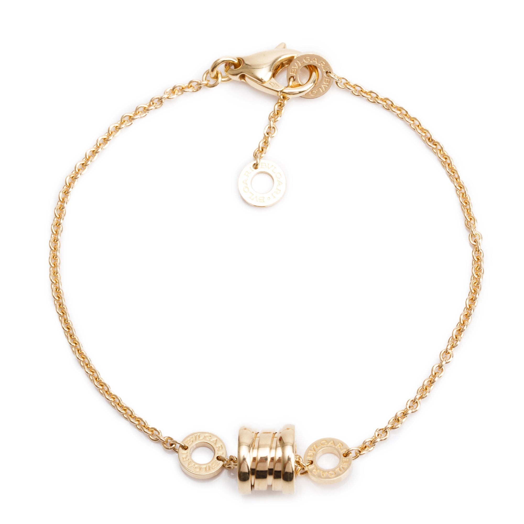 BVLGARI 2023 18k Yellow Gold B.Zero1 Bracelet w/ Box & Certificate