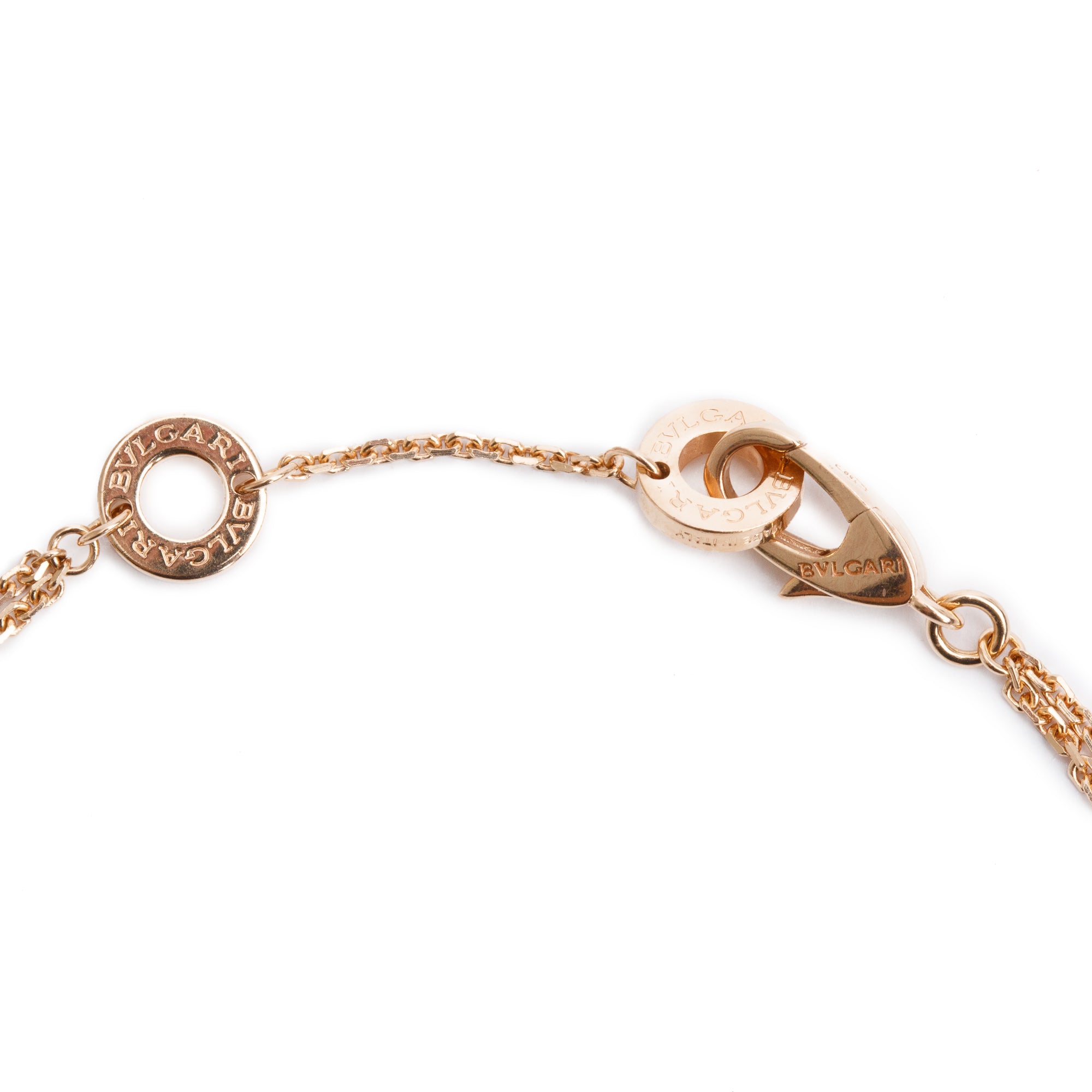 BVLGARI 2024 18k Rose Gold Pave Diamond Diva's Dream Bracelet w/ Pouch & Certificate