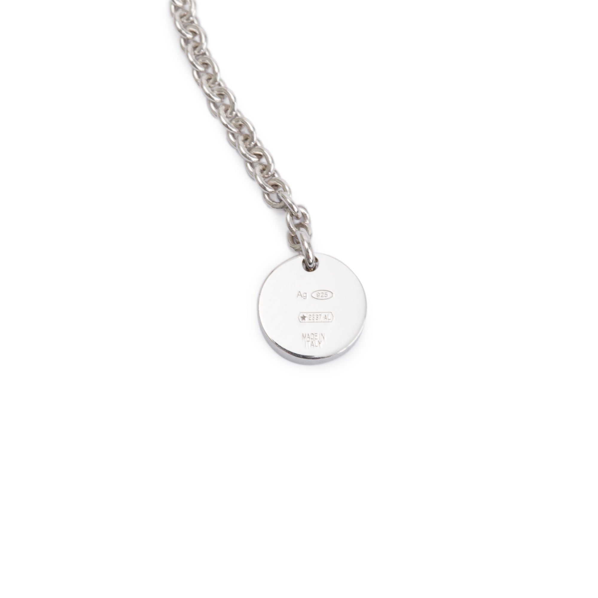 BVLGARI 2024 Sterling Silver & Black Ceramic Save The Children Pendant Necklace w/ Box, Receipt & Certificate