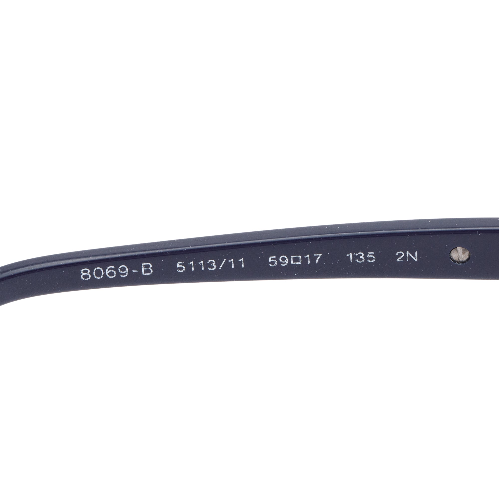 BVLGARI 8069-B Navy Acetate Crystal Square Sunglasses w/ Box