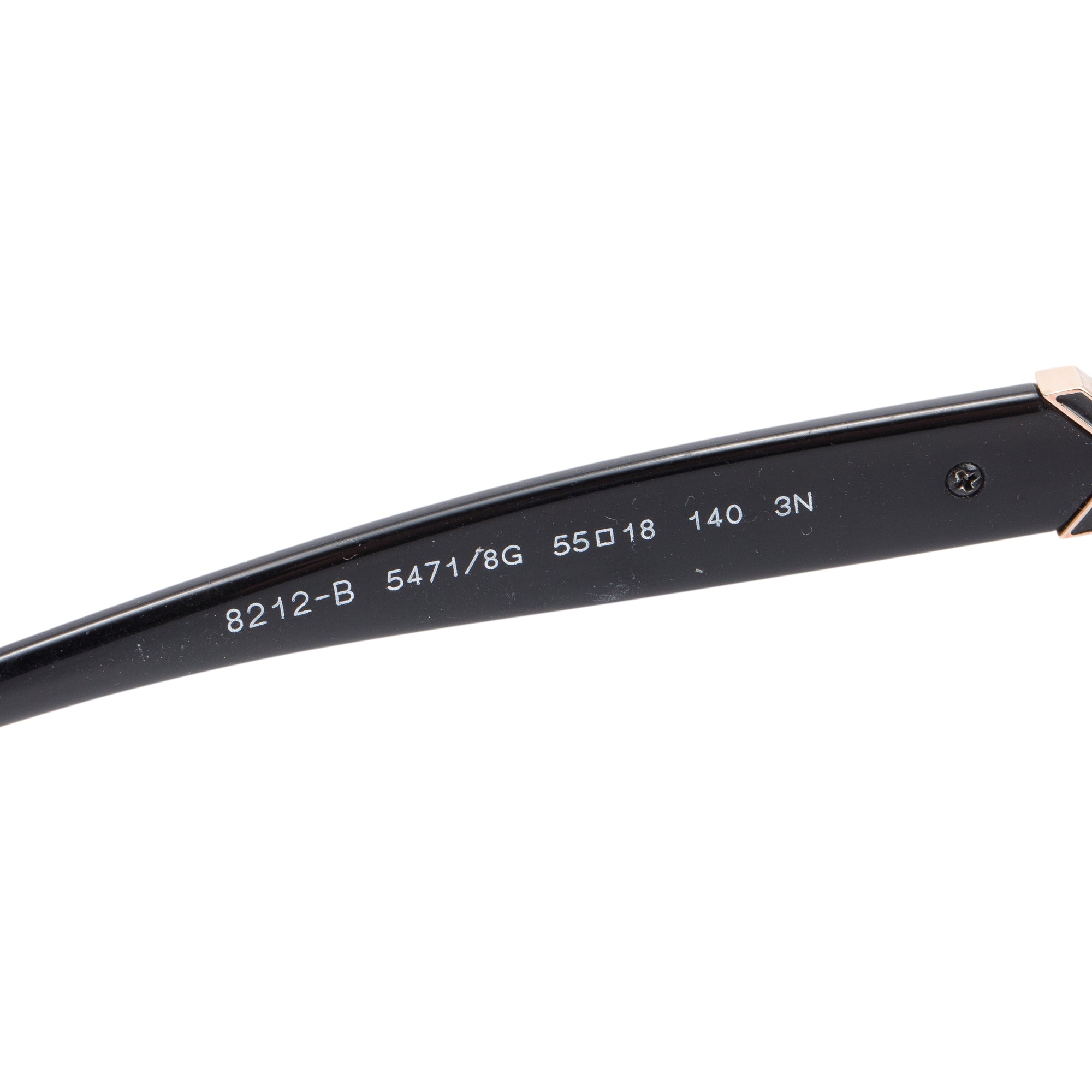 BVLGARI 8212-B Black Acetate Cat Eye Sunglasses w/ Box