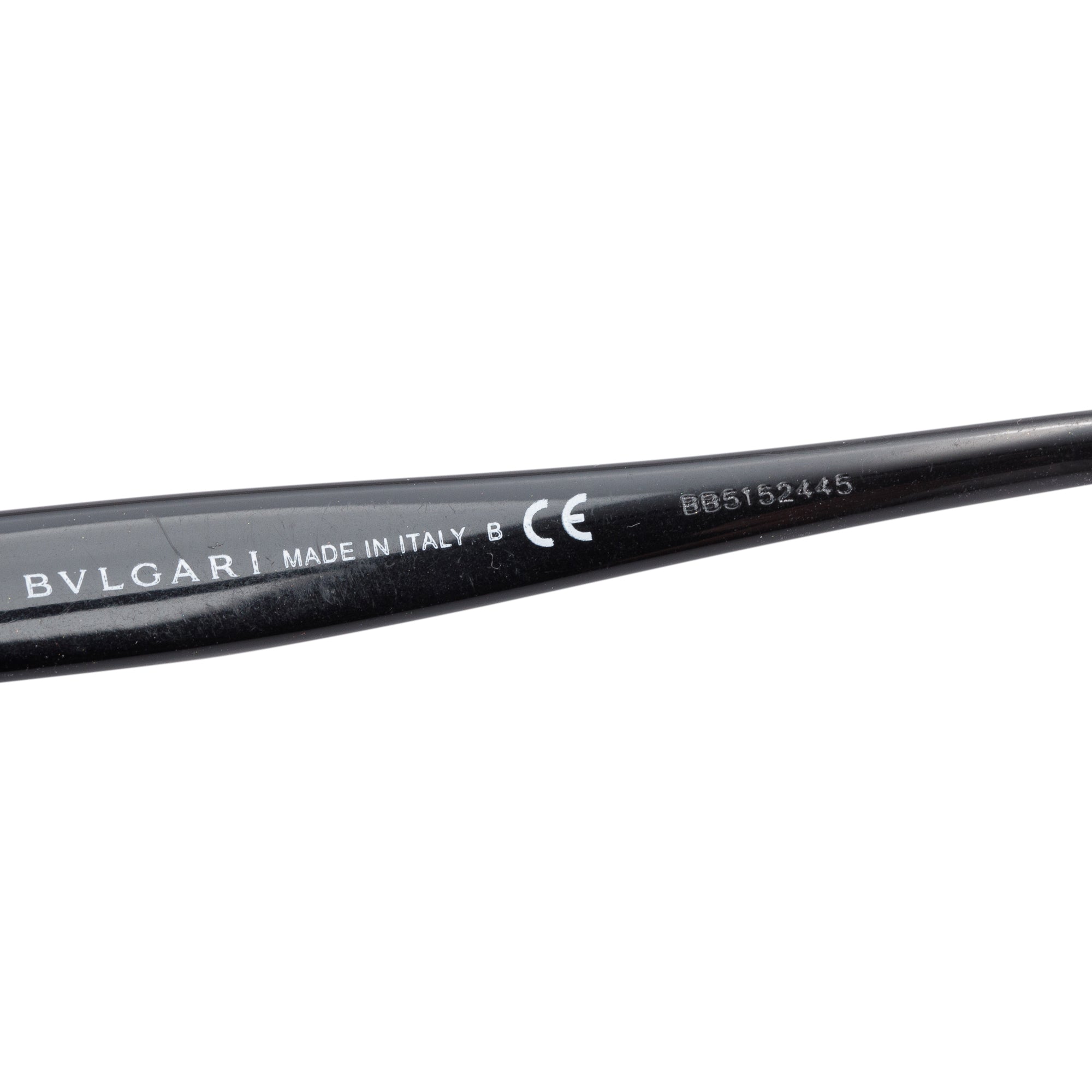 BVLGARI 8212-B Black Acetate Cat Eye Sunglasses w/ Box