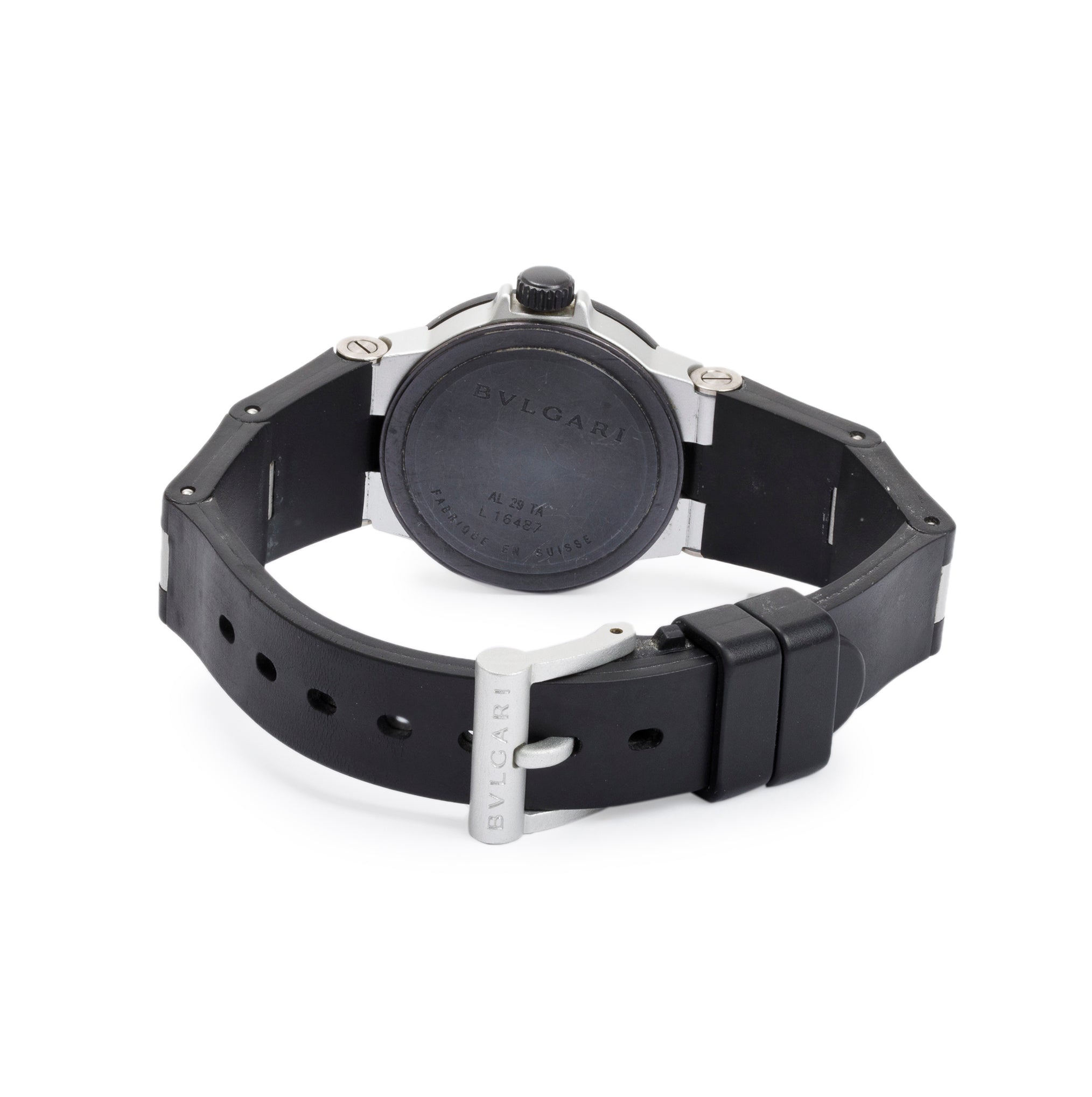 BVLGARI Aluminum Diagono 29 MM Quartz Watch w/ Box & Papers