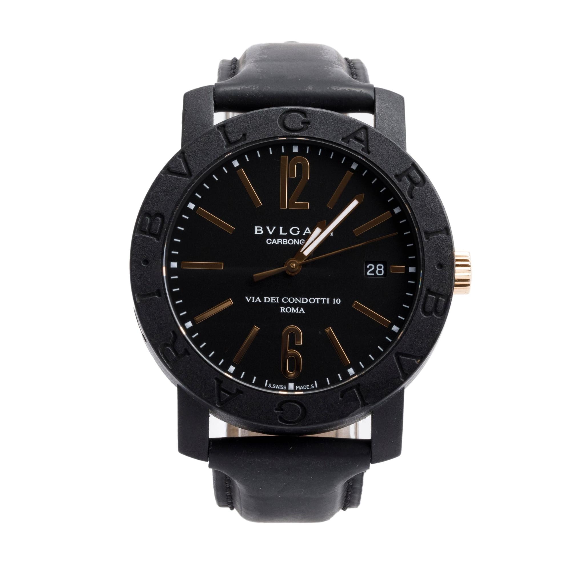 BVLGARI Carbongold Bulgari Via Dei Condotti 40 MM Automatic Watch