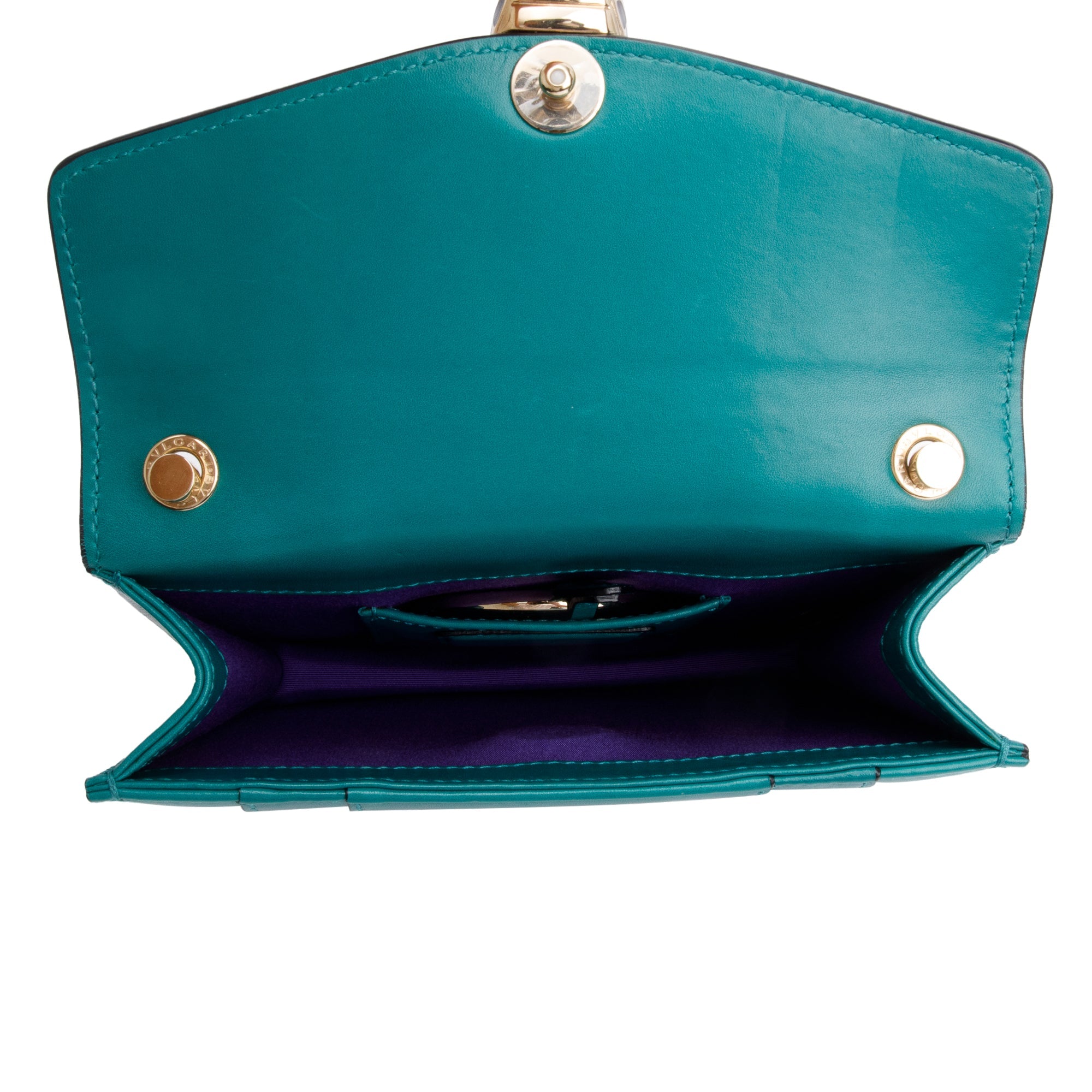 BVLGARI Green Calfskin Leather Serpenti Forever Crossbody Bag w/ Receipt