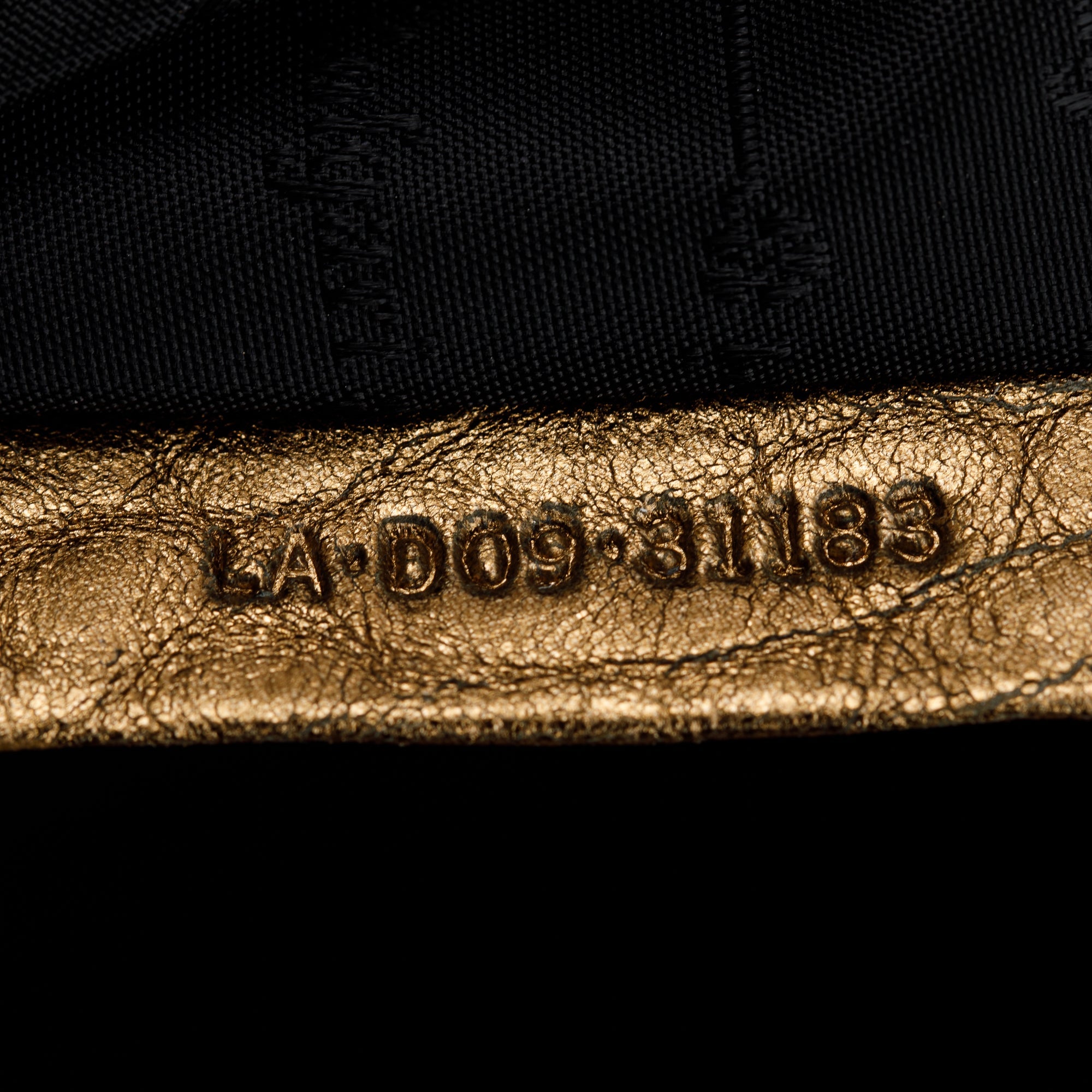 BVLGARI Metallic Gold Ponyhair & Calfskin Leather S.Bulgari Tote