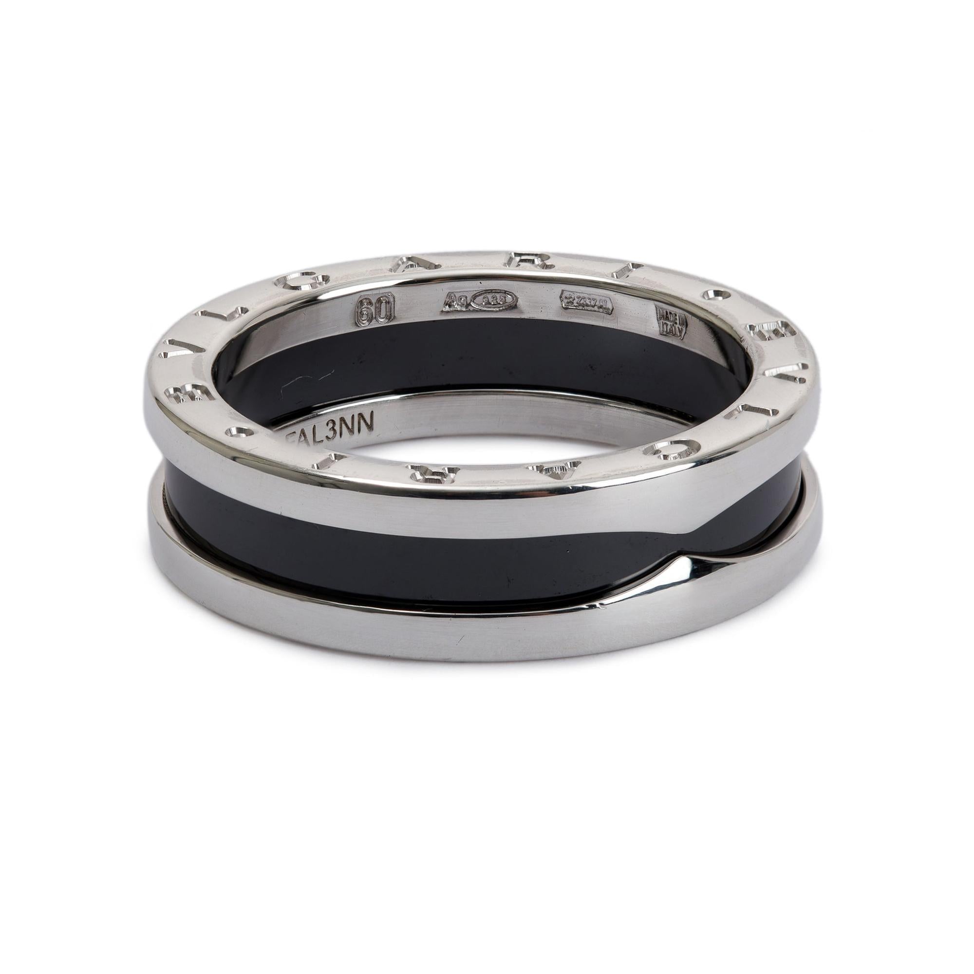 BVLGARI Save the Children One-Band Ring with Black Ceramic – OLIVER'S