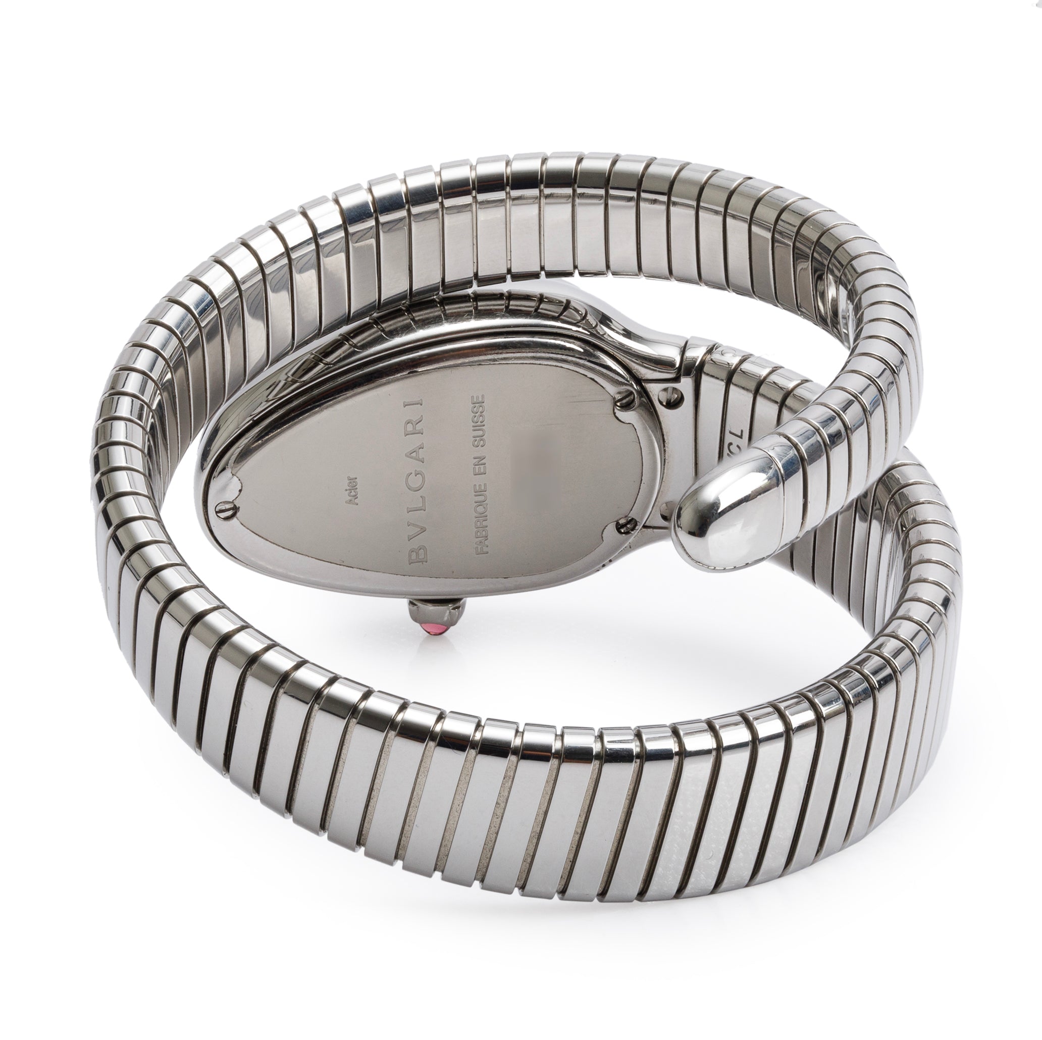 BVLGARI Stainless Steel Serpenti Tubogas 35 MM Watch w/ Box & Papers