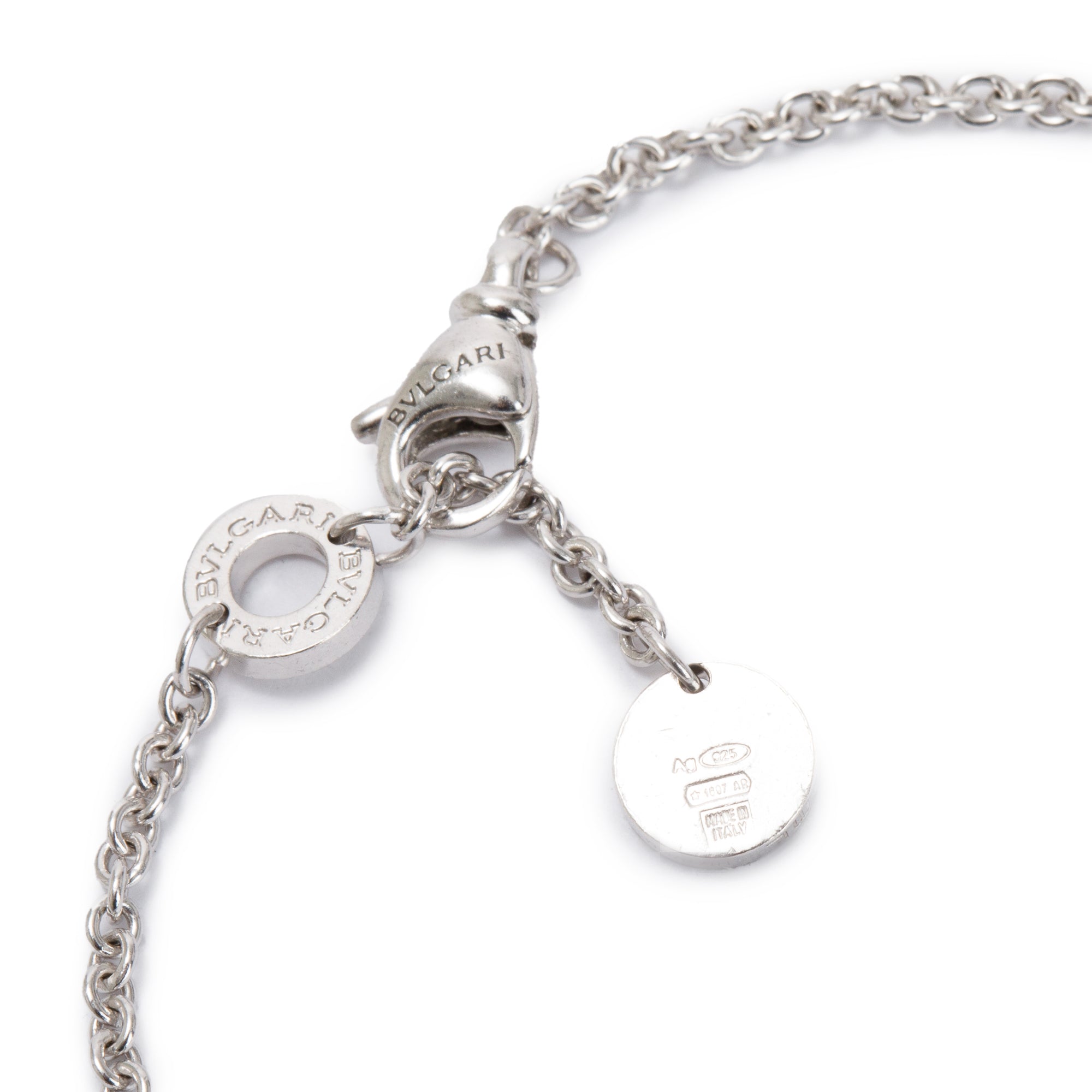 BVLGARI Sterling Silver & Black Ceramic Save The Children Bracelet w/ Box, Certificate & Receipt